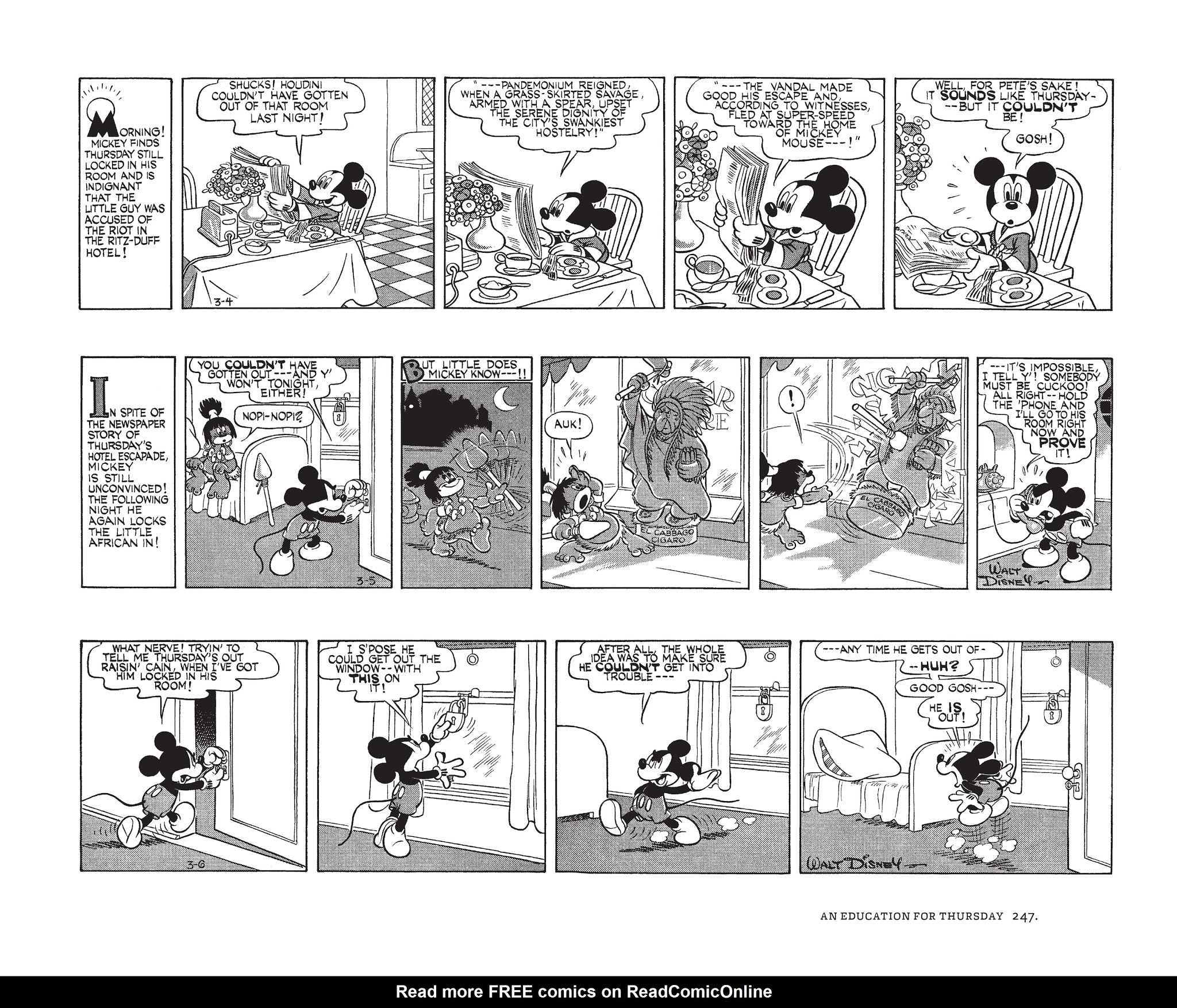 Read online Walt Disney's Mickey Mouse by Floyd Gottfredson comic -  Issue # TPB 5 (Part 3) - 47