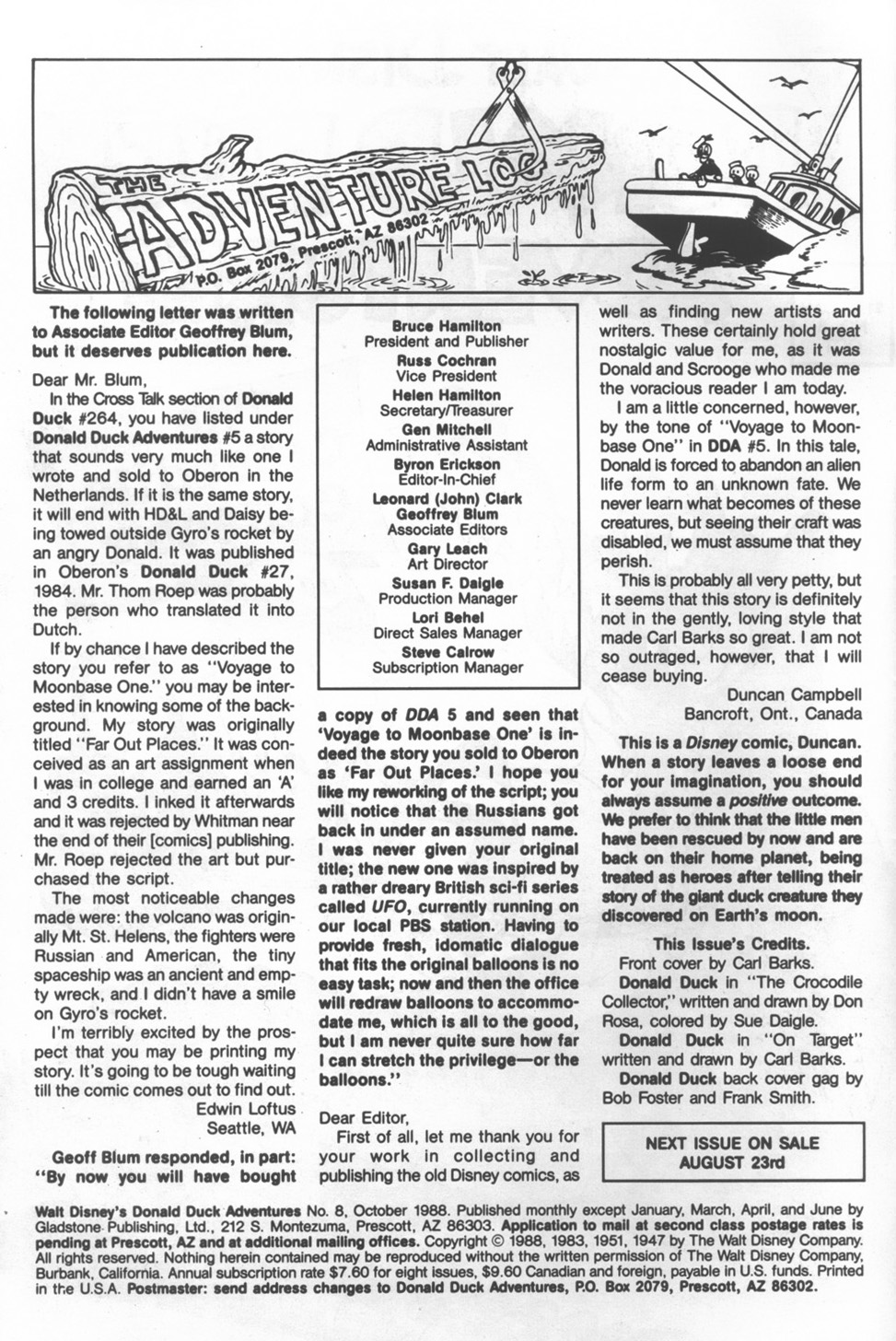 Walt Disney's Donald Duck Adventures (1987) Issue #8 #8 - English 2