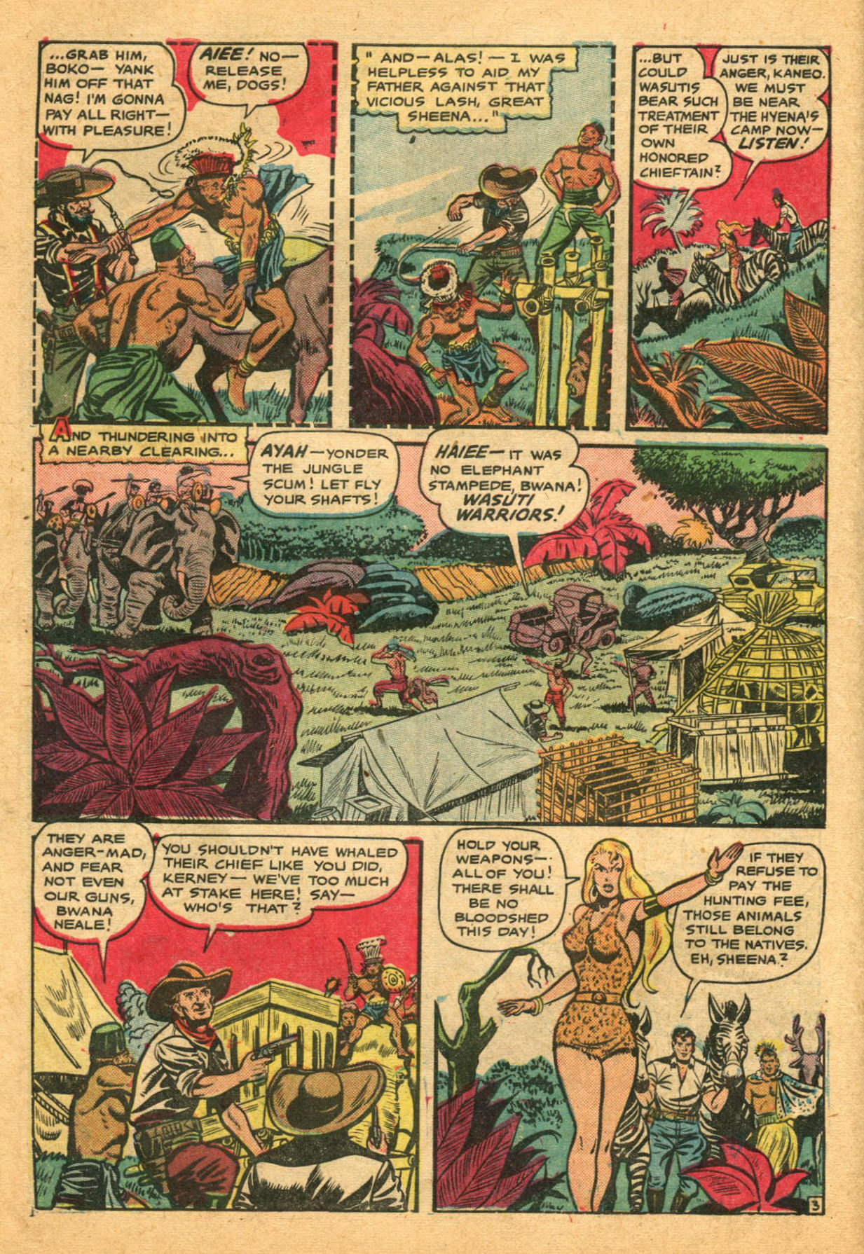 Read online Sheena, Queen of the Jungle (1942) comic -  Issue #12 - 6