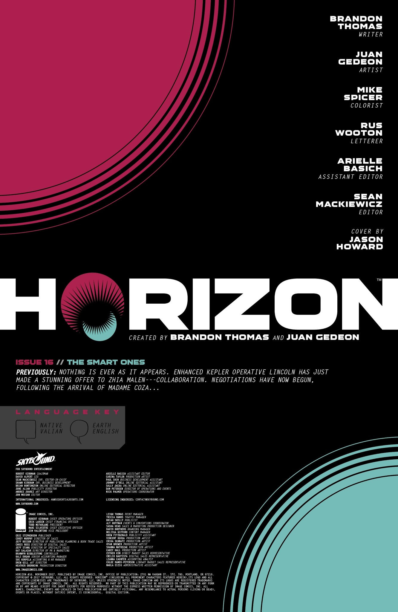 Read online Horizon comic -  Issue #16 - 2