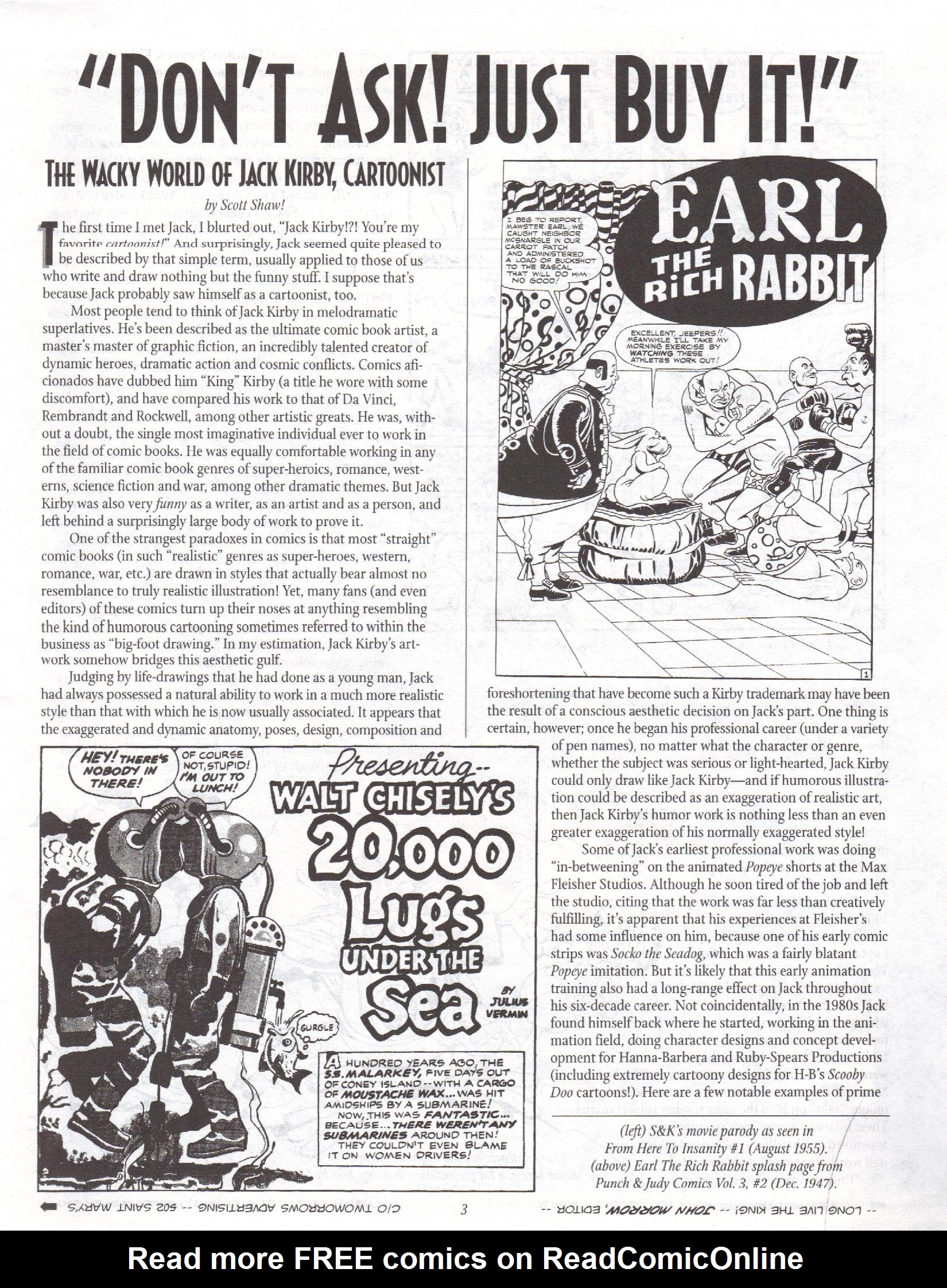 Read online The Jack Kirby Collector comic -  Issue #10 - 3