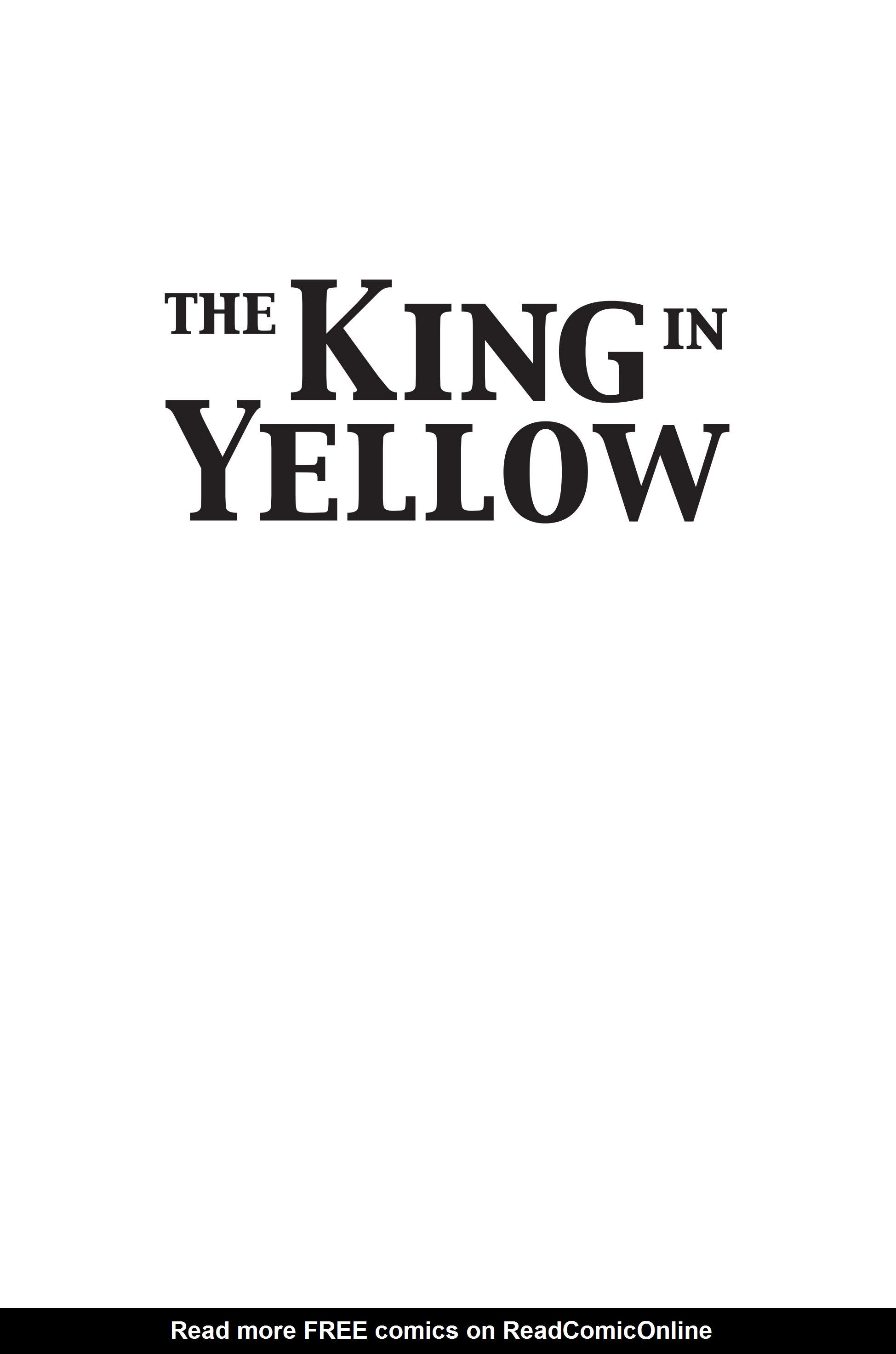 Read online The King in Yellow comic -  Issue # TPB - 2