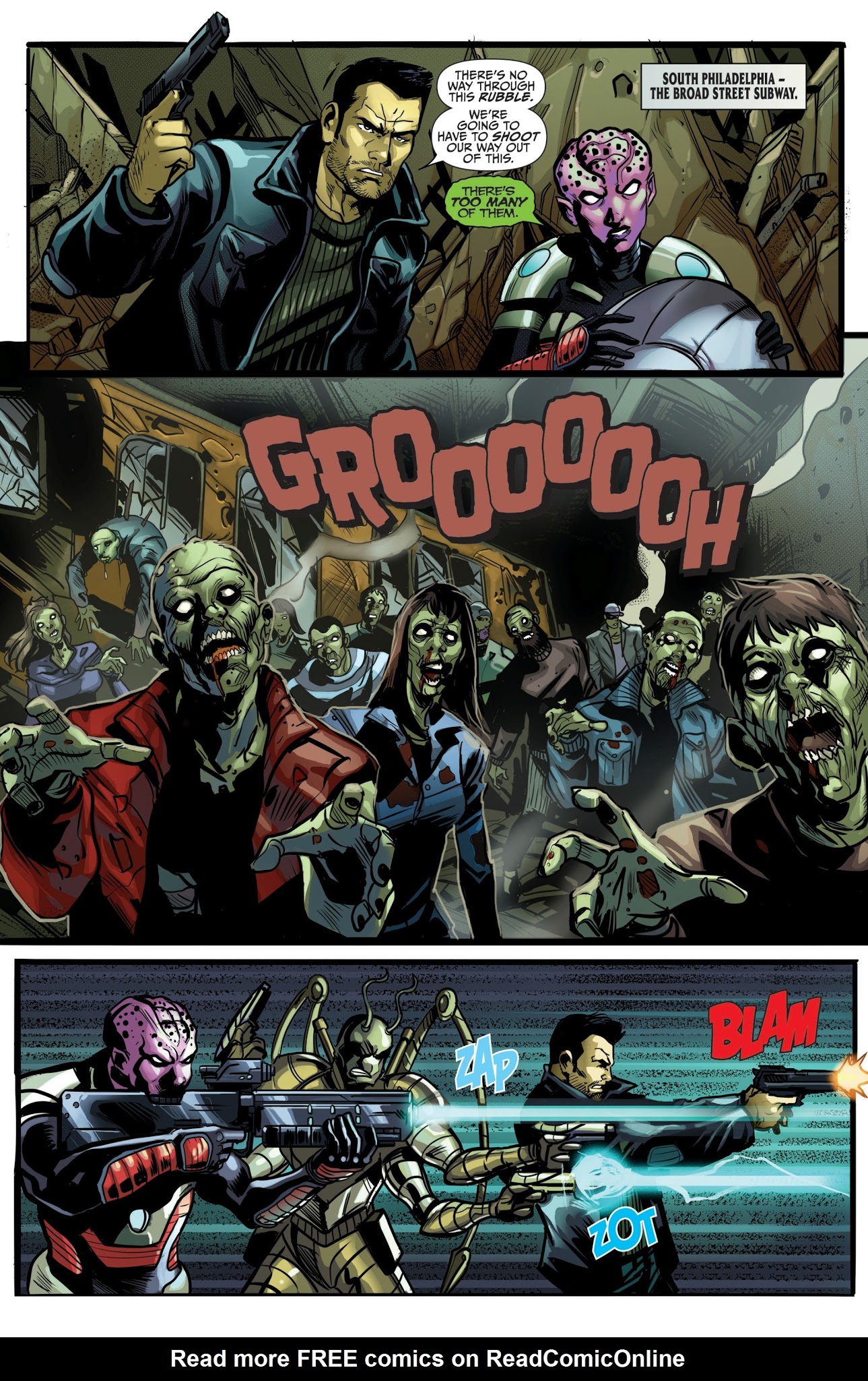 Read online Aliens vs. Zombies comic -  Issue #5 - 3