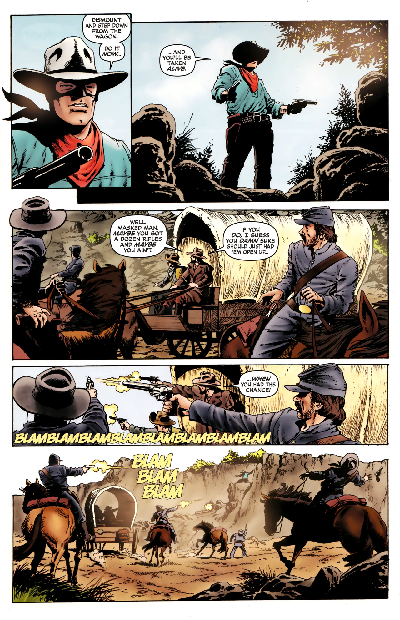 Read online The Lone Ranger & Zorro: The Death of Zorro comic -  Issue #4 - 8