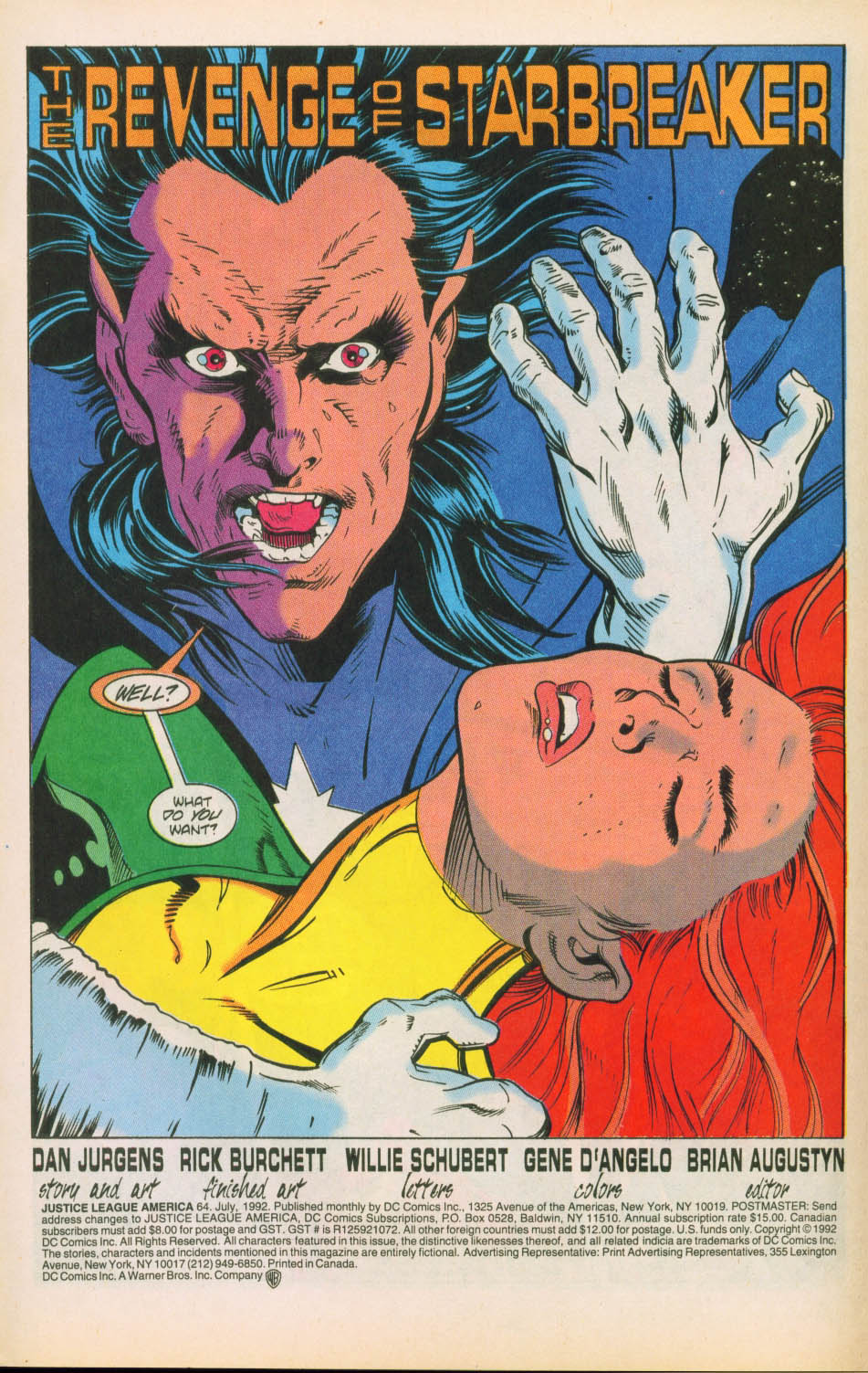 Read online Justice League America comic -  Issue #64 - 2