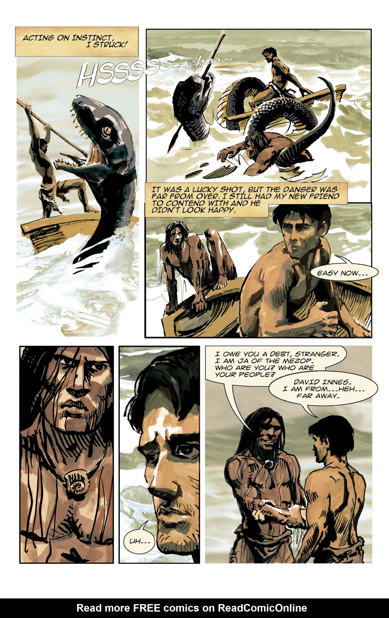 Read online Edgar Rice Burroughs' At the Earth's Core comic -  Issue # TPB - 48