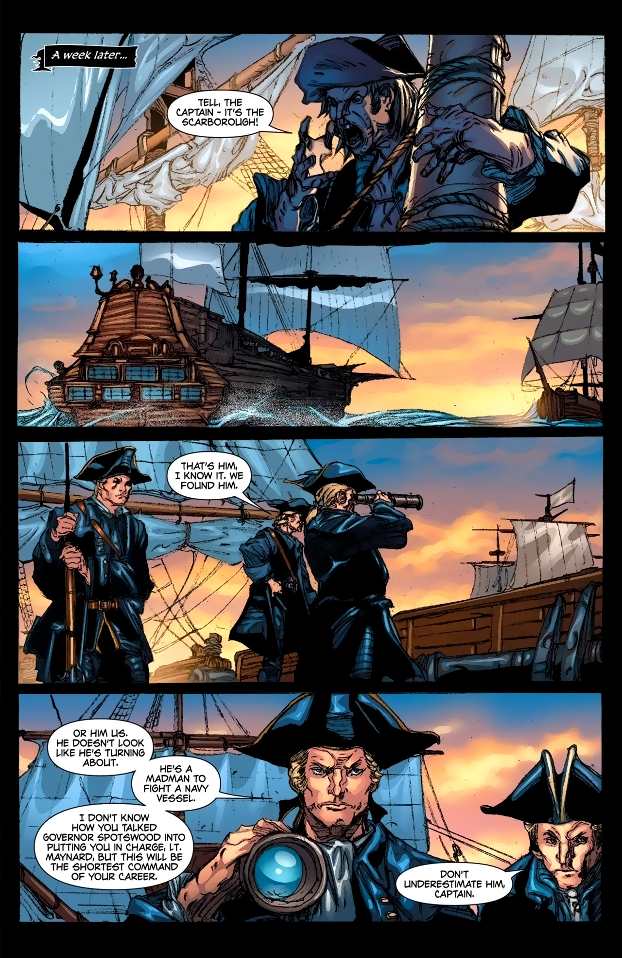 Read online Blackbeard: Legend of the Pyrate King comic -  Issue #6 - 13