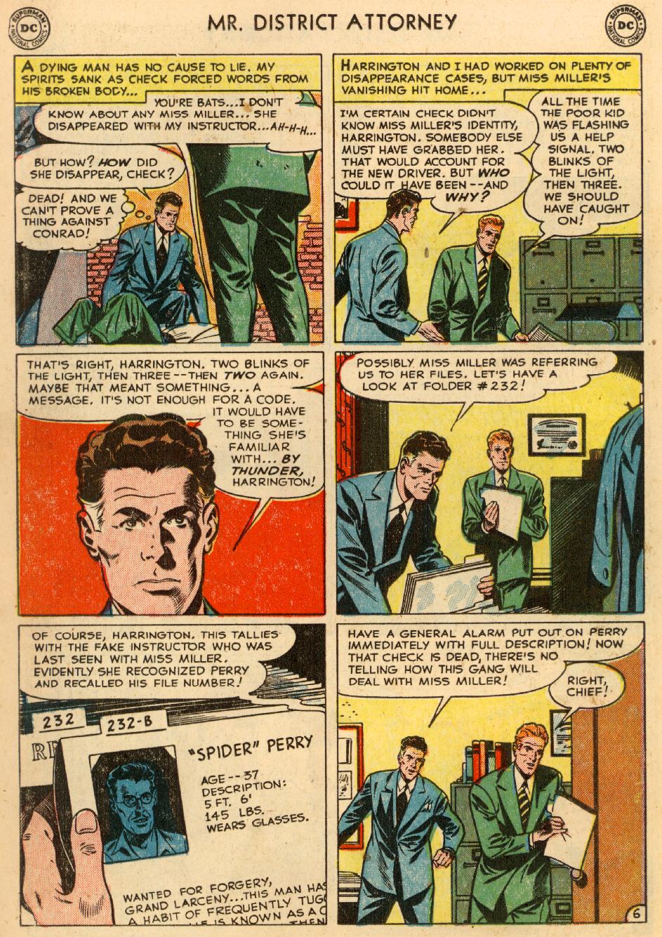 Read online Mr. District Attorney comic -  Issue #27 - 20