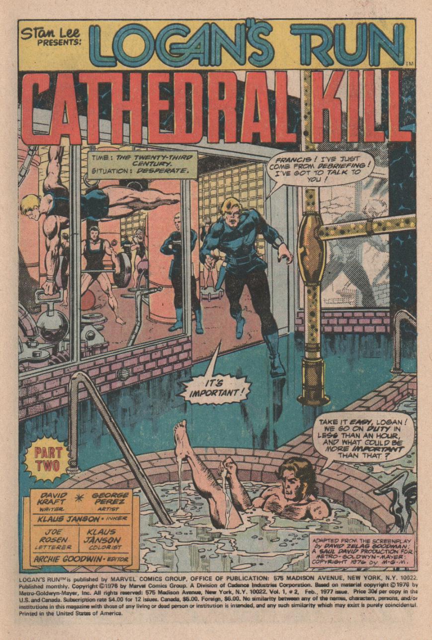 Read online Logan's Run comic -  Issue #2 - 2