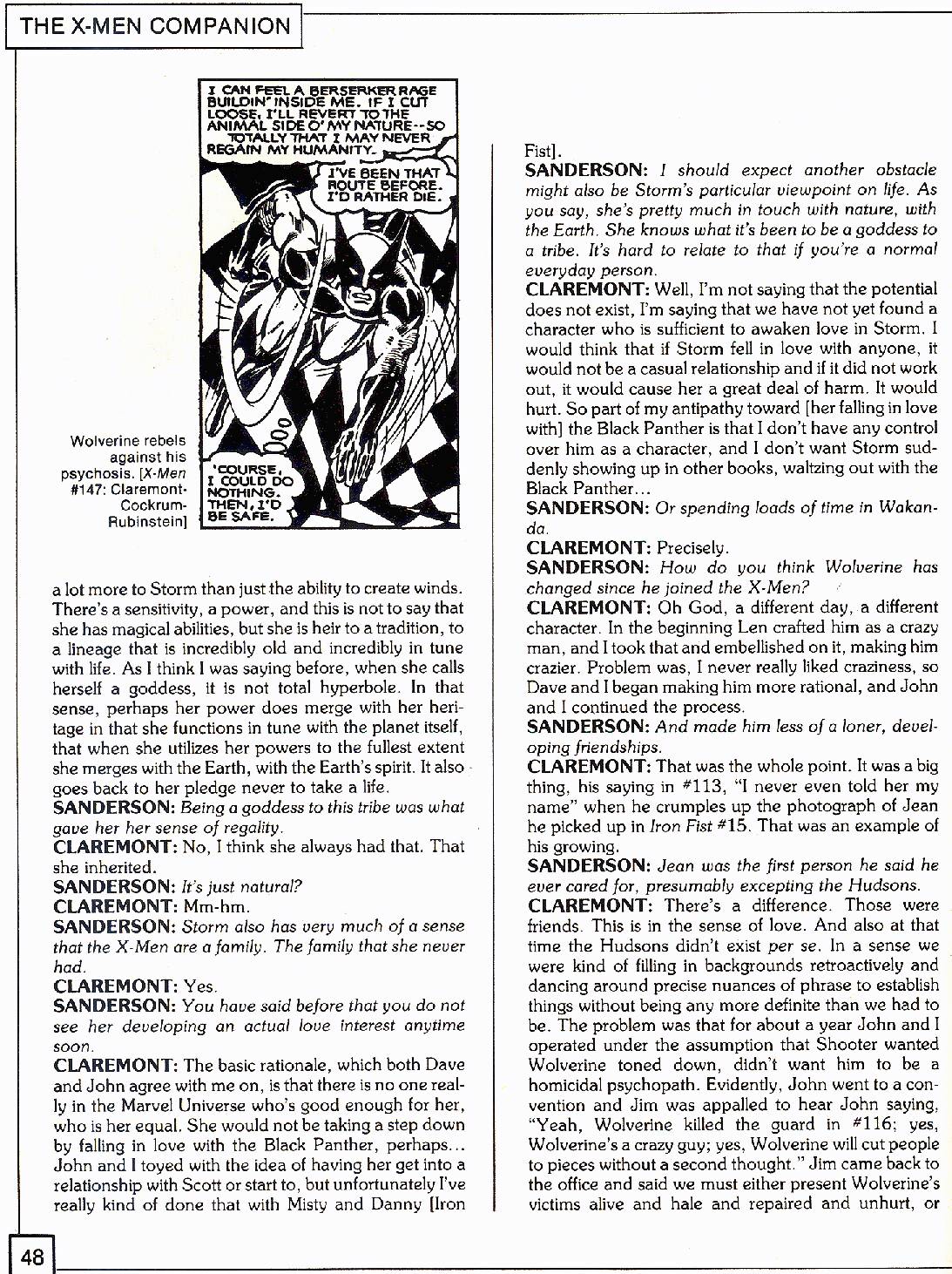Read online The X-Men Companion comic -  Issue #2 - 48