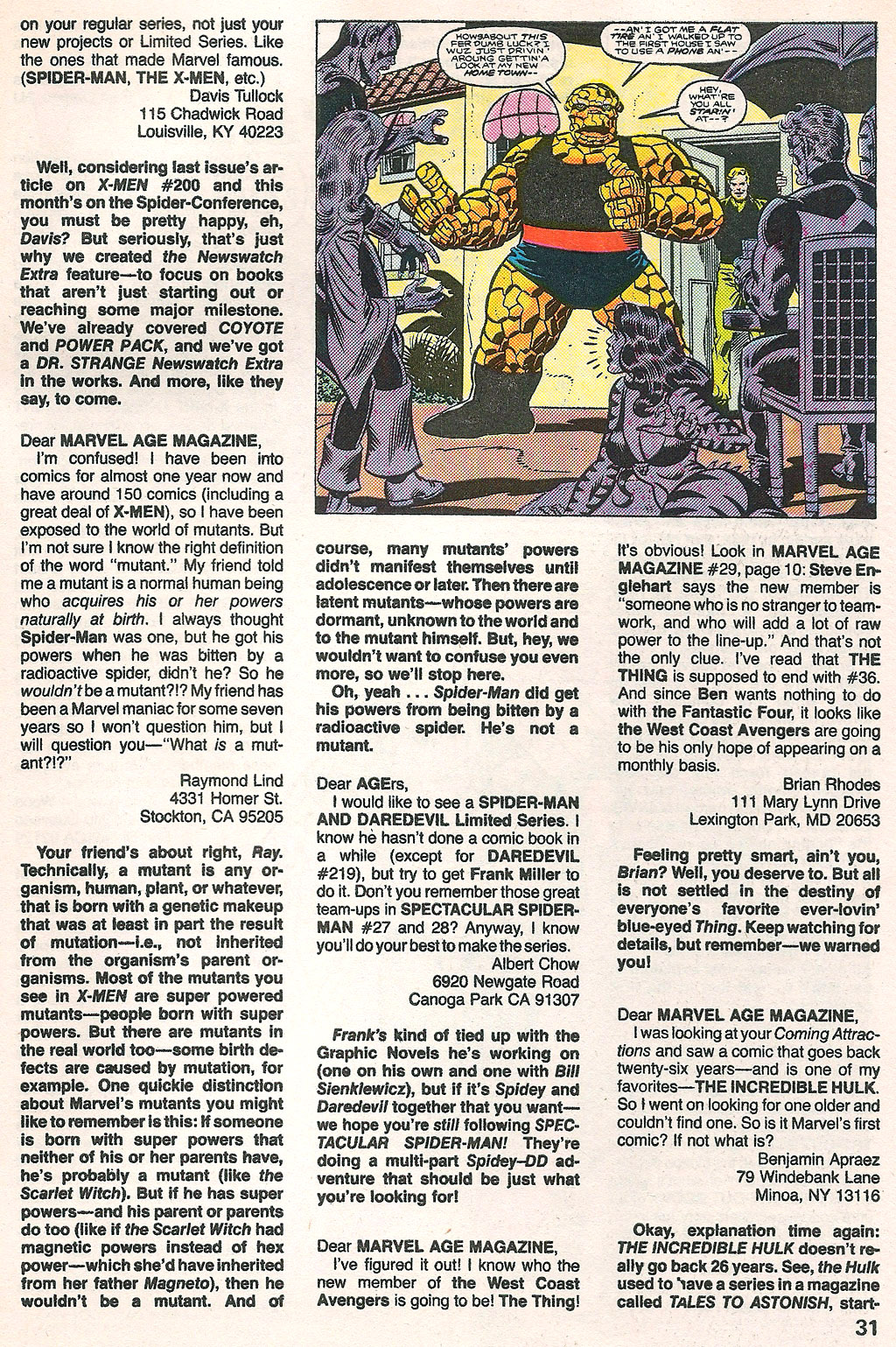 Read online Marvel Age comic -  Issue #33 - 32