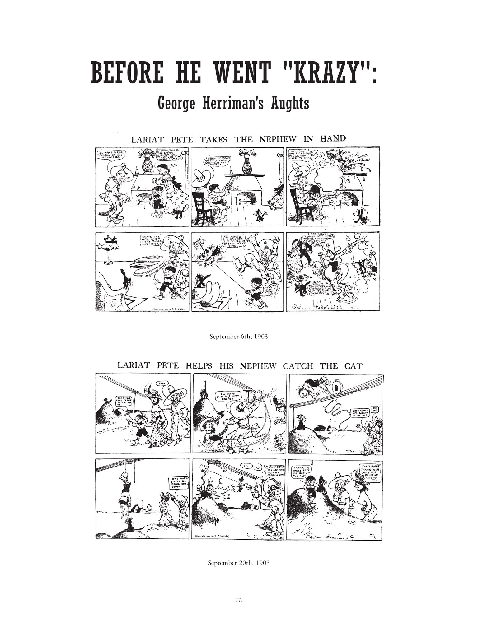 Read online Krazy & Ignatz comic -  Issue # TPB 1 - 11