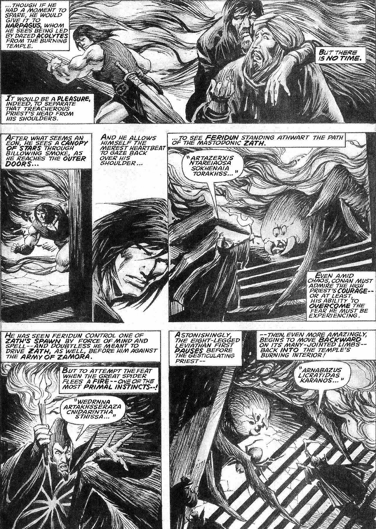 Read online The Savage Sword Of Conan comic -  Issue #210 - 36