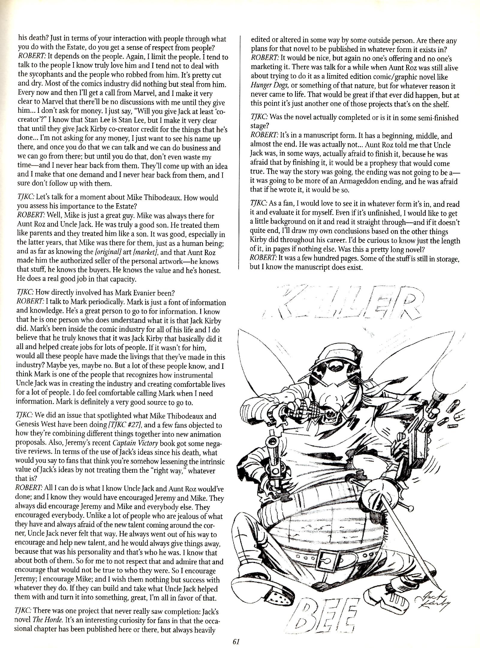 Read online The Jack Kirby Collector comic -  Issue #30 - 59