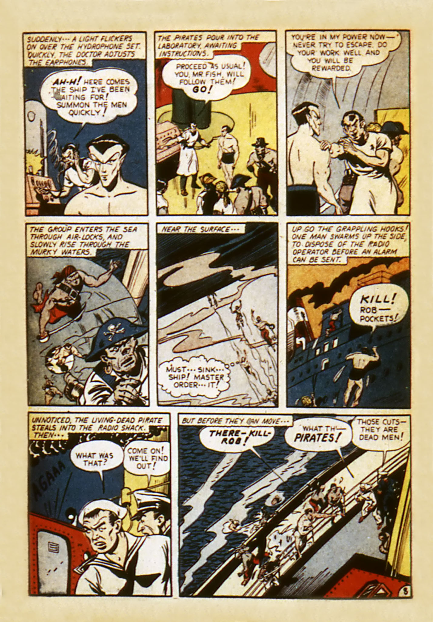 Read online Sub-Mariner Comics comic -  Issue #7 - 10