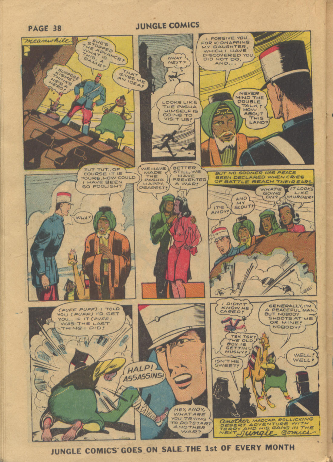 Read online Jungle Comics comic -  Issue #34 - 40