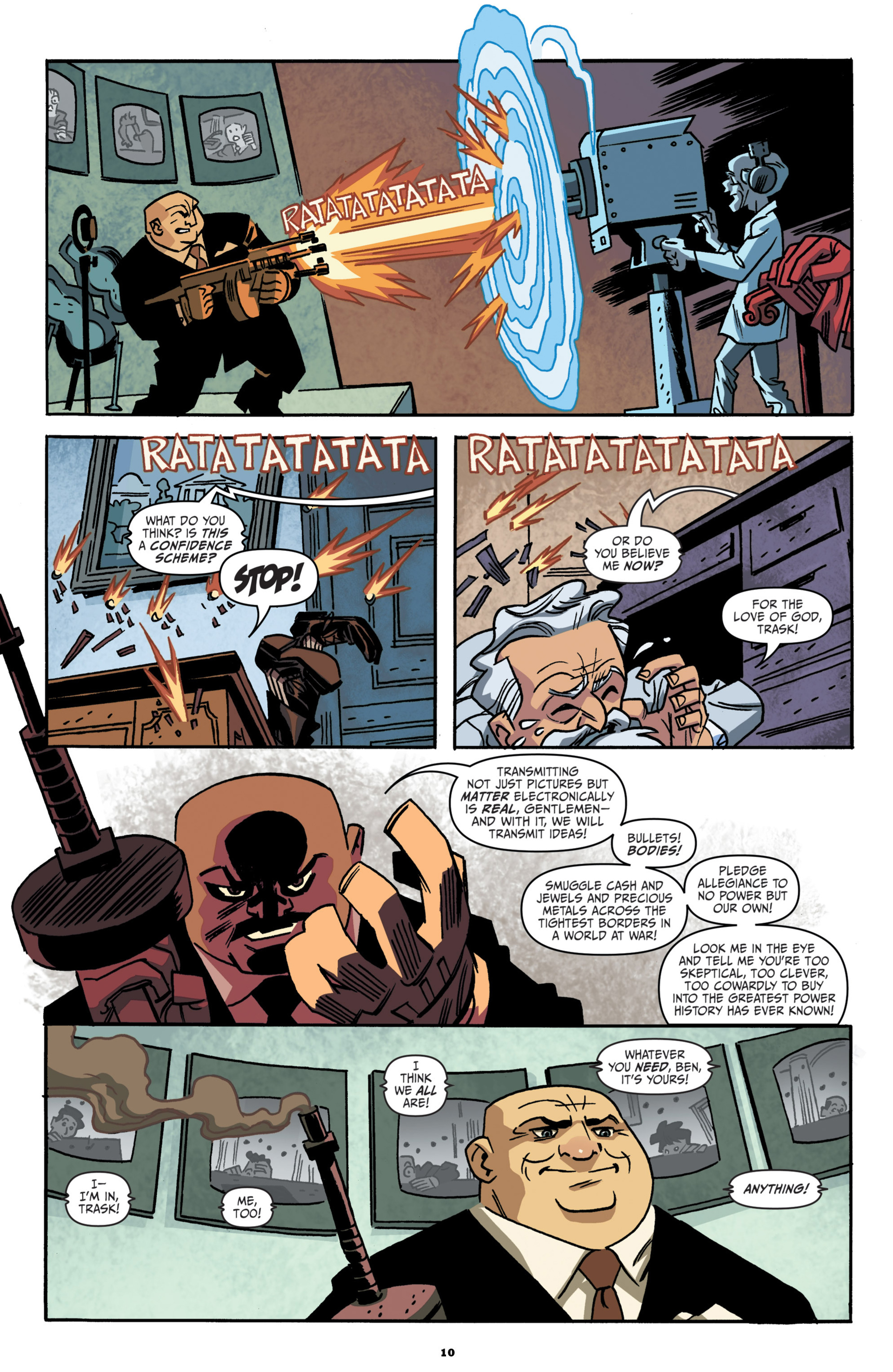 Read online The Rocketeer/The Spirit: Pulp Friction comic -  Issue #3 - 12
