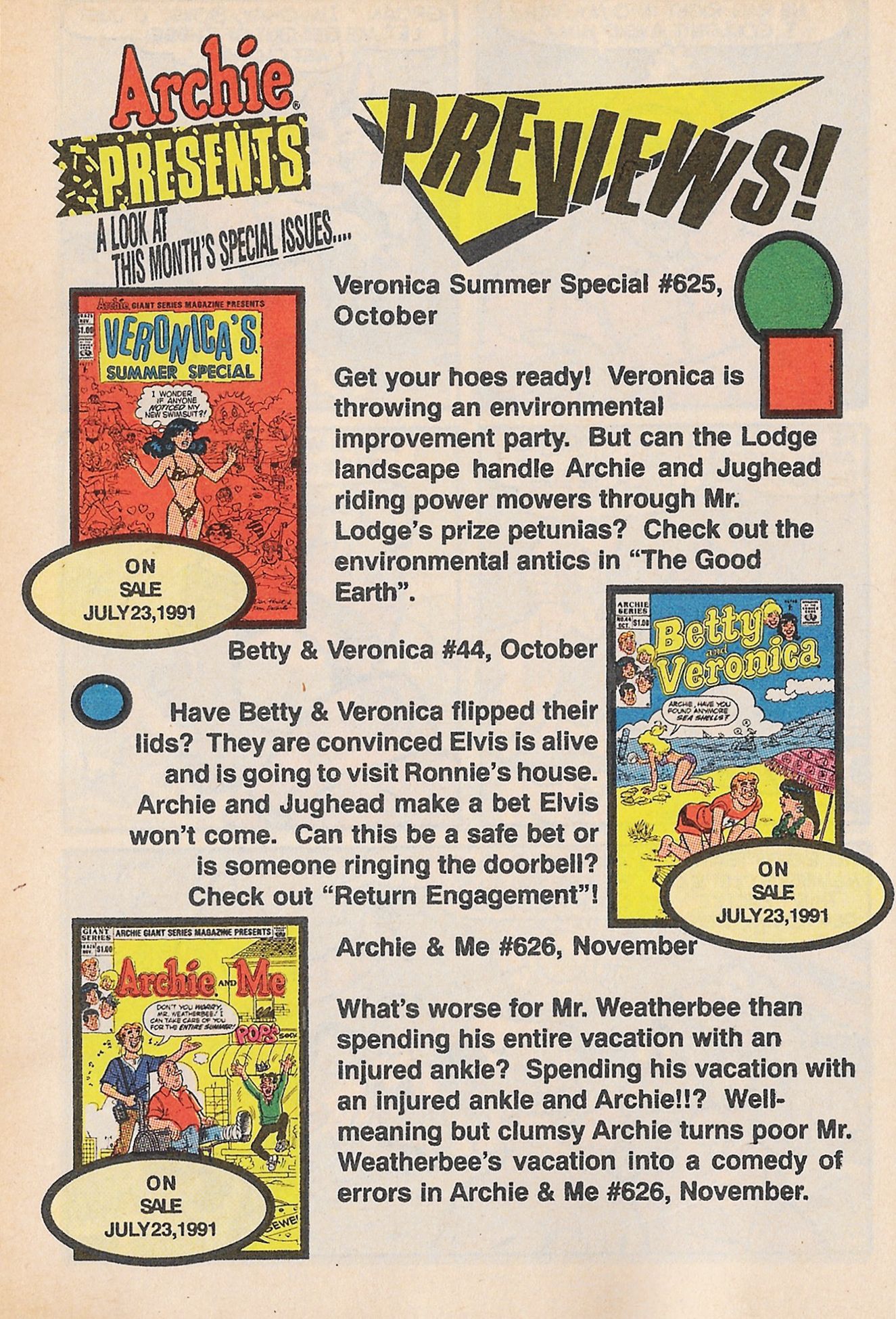 Read online Archie Digest Magazine comic -  Issue #110 - 114