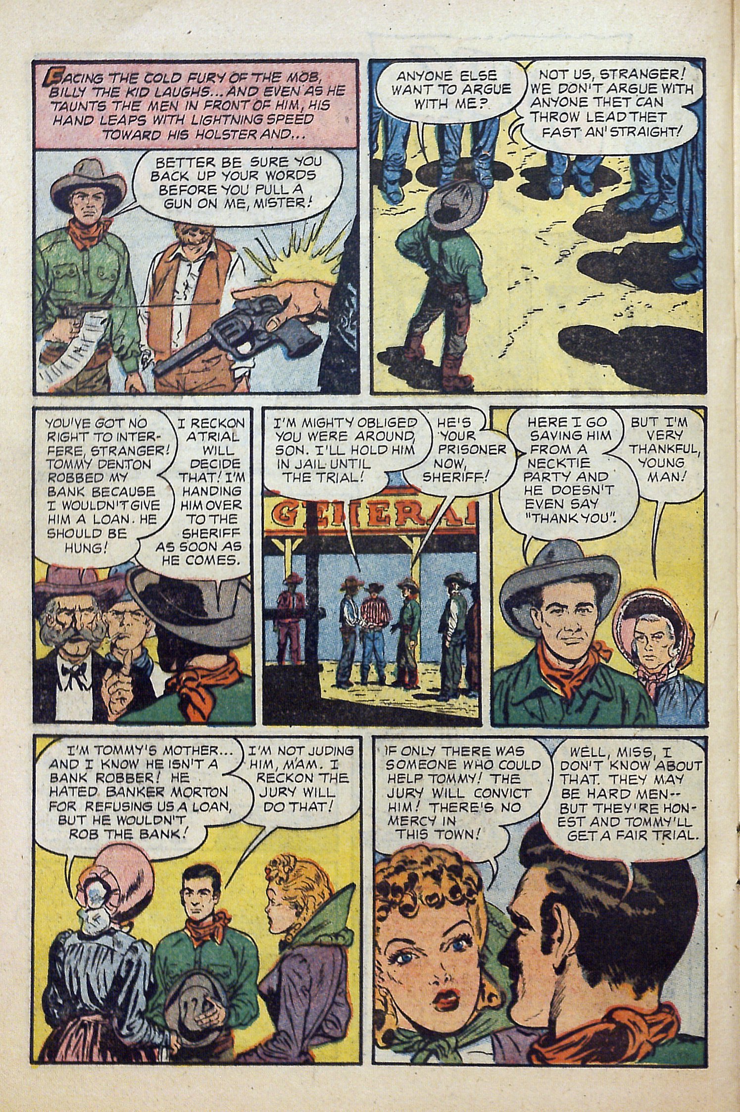 Read online Billy the Kid Adventure Magazine comic -  Issue #22 - 22