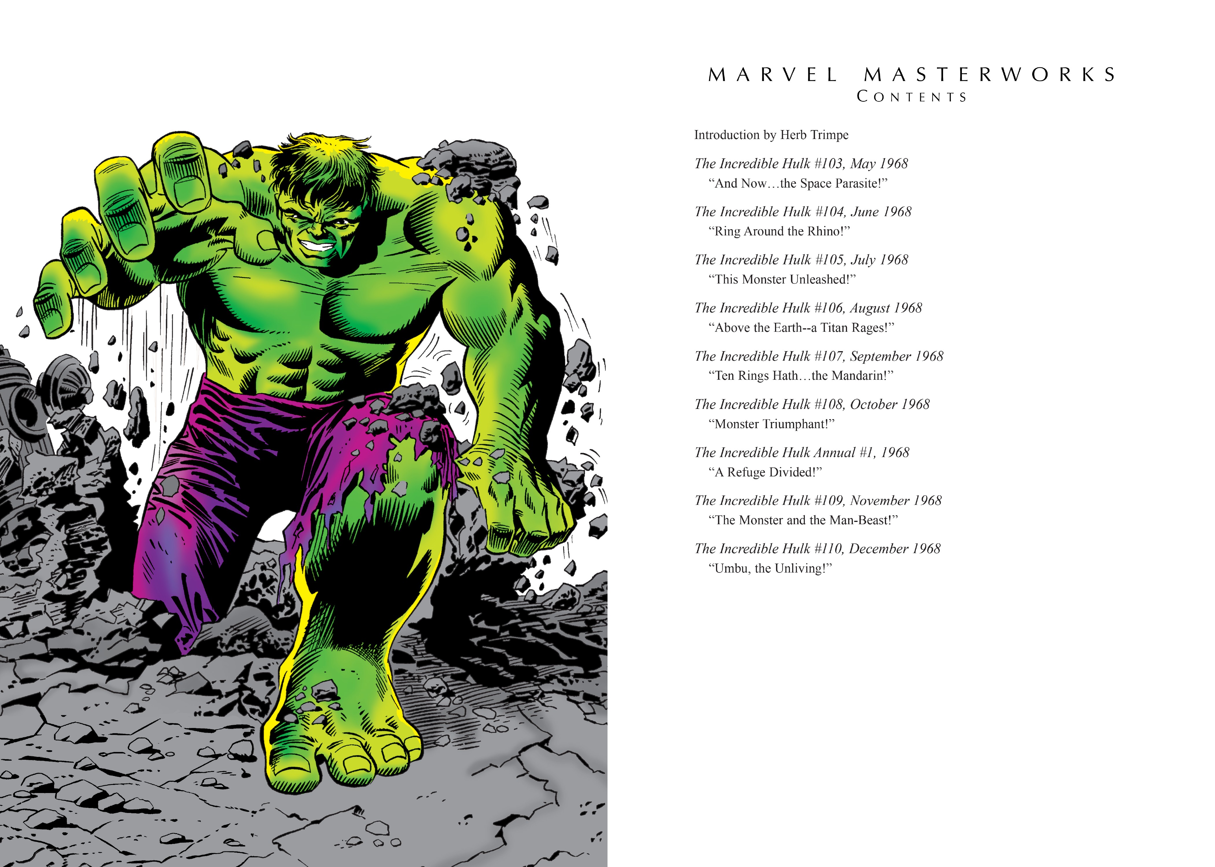 Read online Marvel Masterworks: The Incredible Hulk comic -  Issue # TPB 4 (Part 1) - 4