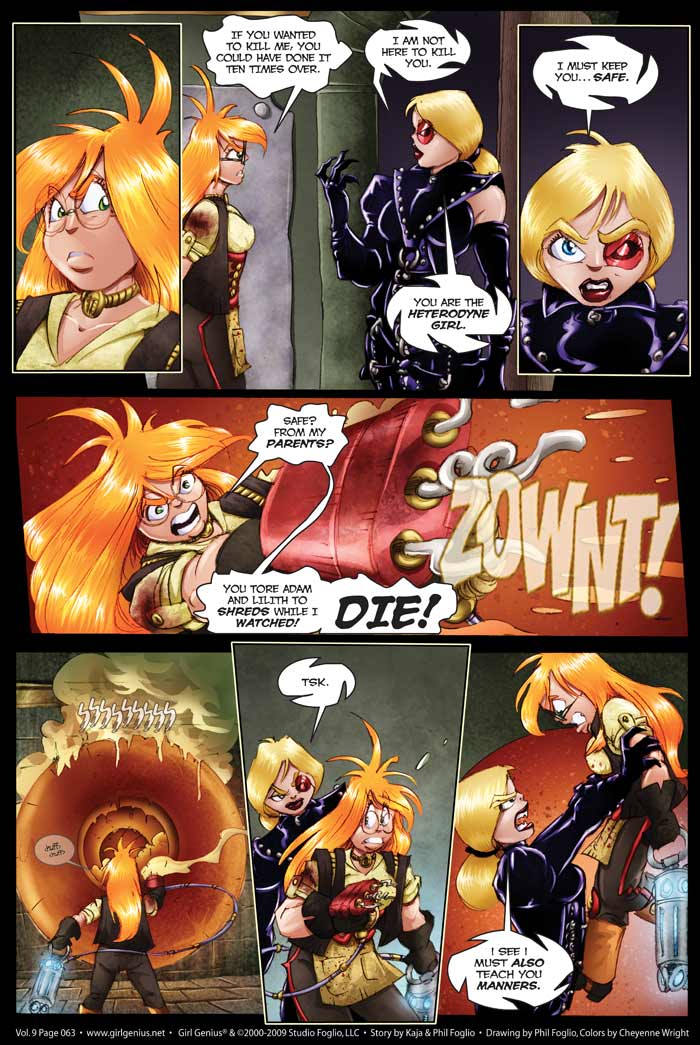 Read online Girl Genius (2002) comic -  Issue #9 - 64