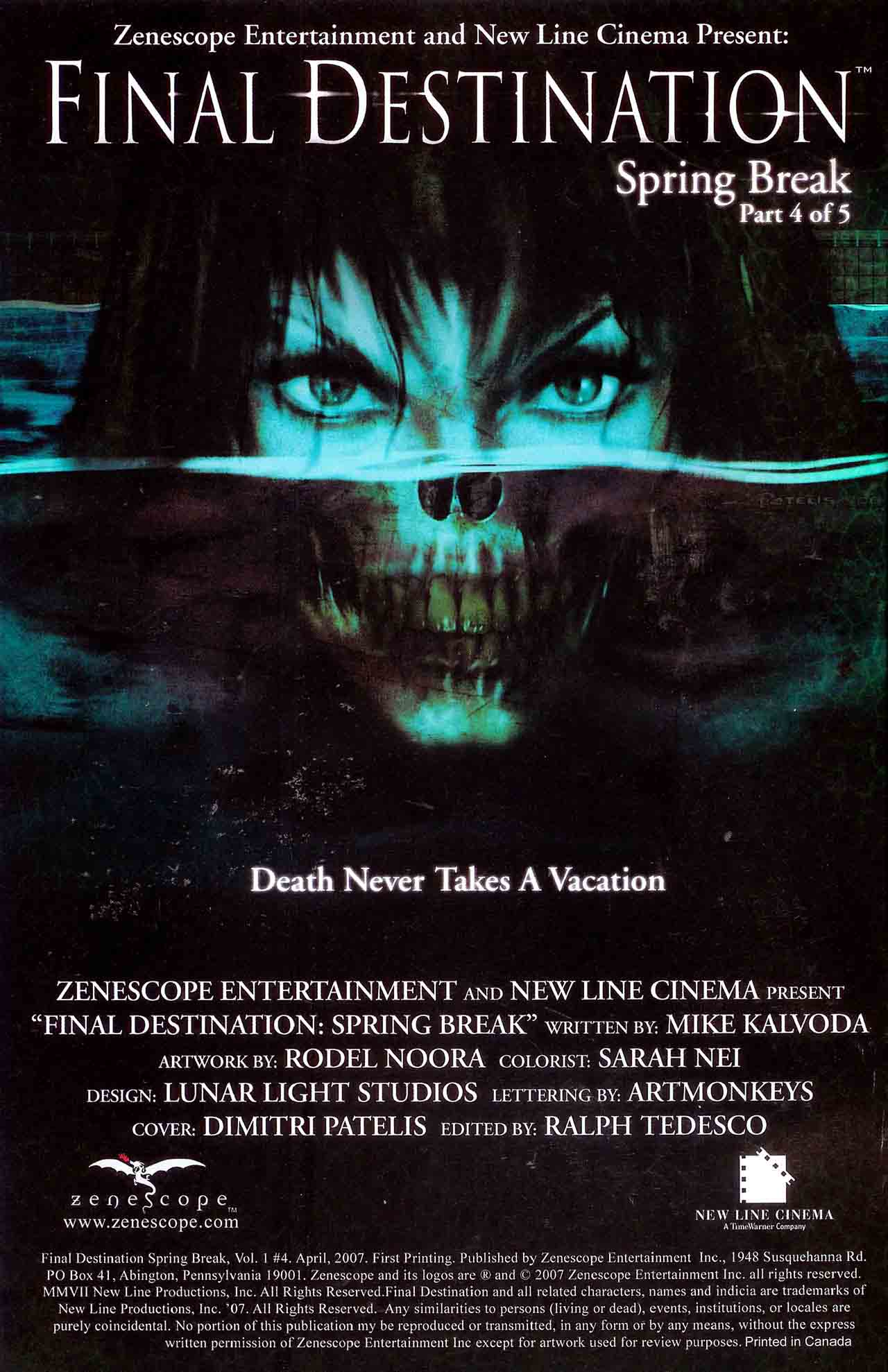 Read online Final Destination Spring Break comic -  Issue #4 - 2