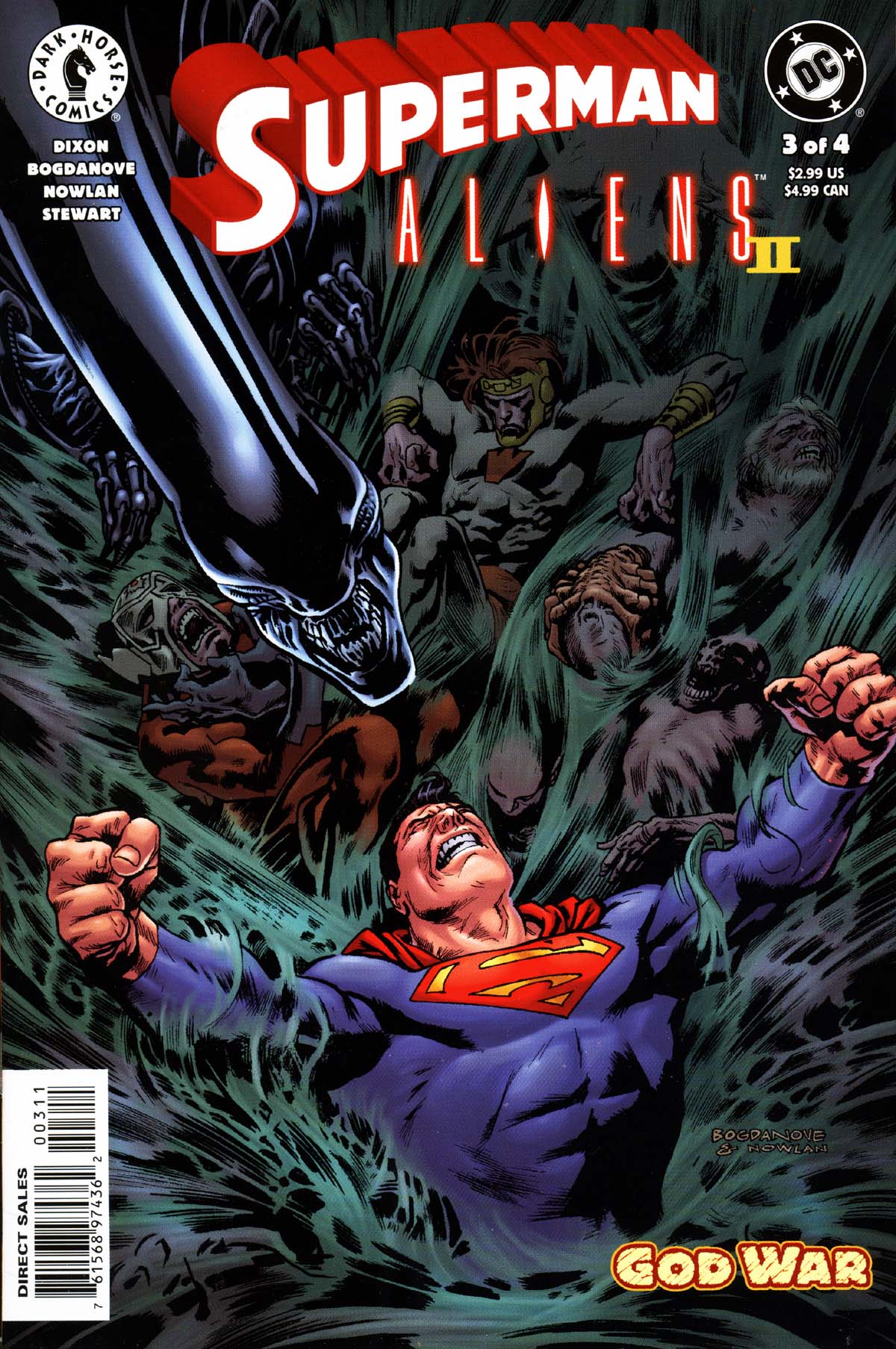 Read online Superman/Aliens 2: God War comic -  Issue #3 - 1
