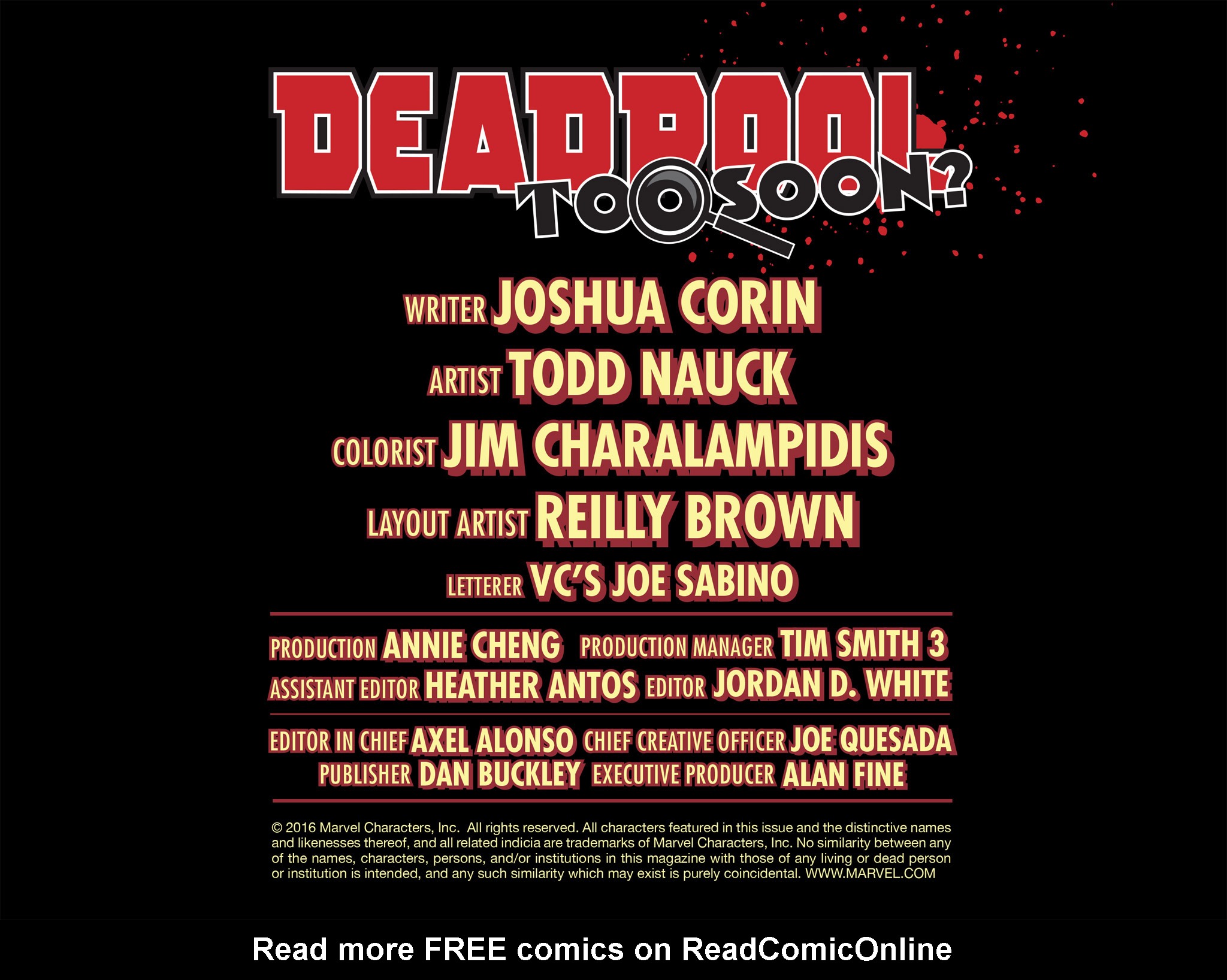 Read online Deadpool: Too Soon? Infinite Comic comic -  Issue #4 - 69
