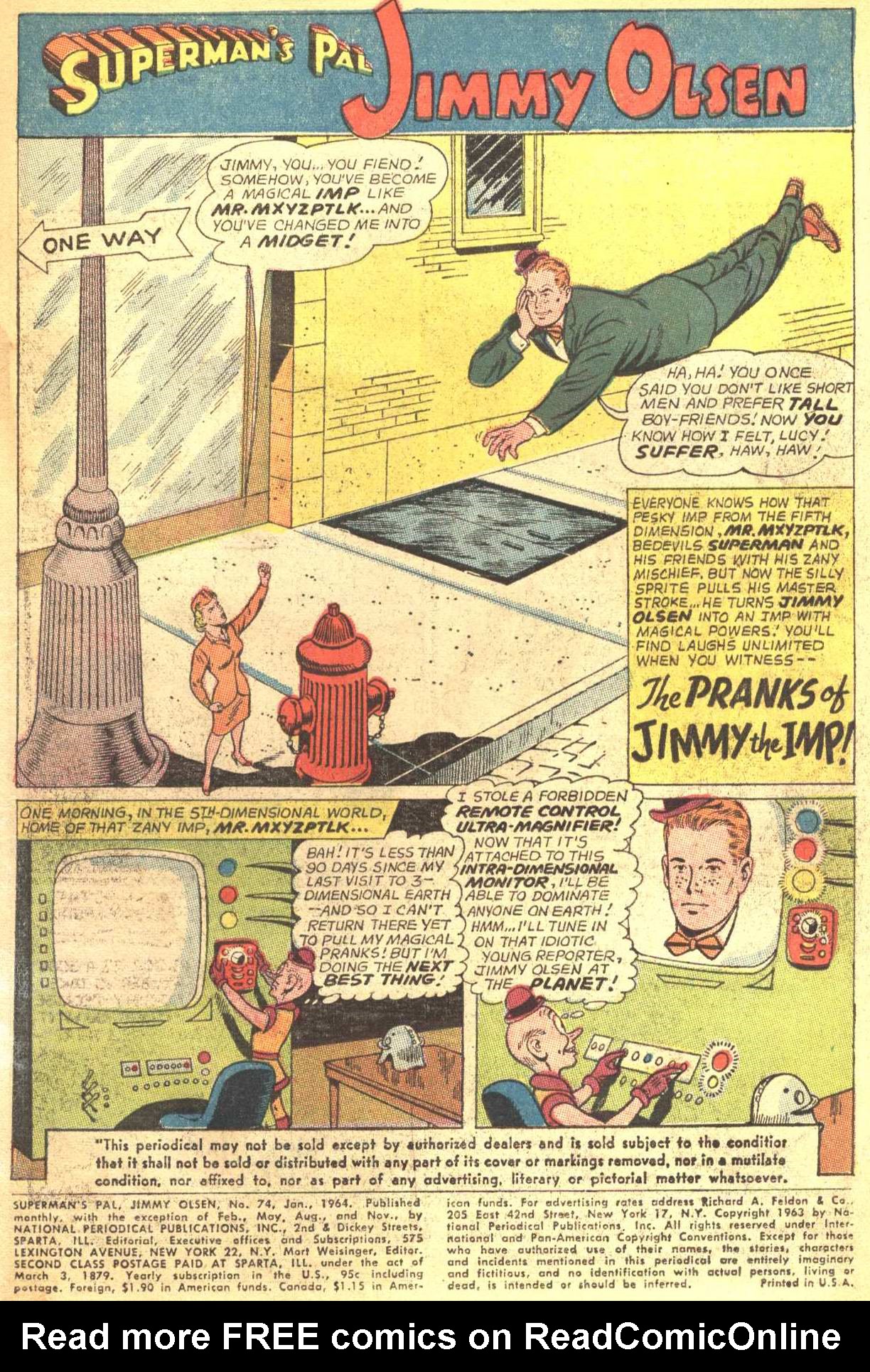 Read online Superman's Pal Jimmy Olsen comic -  Issue #74 - 3