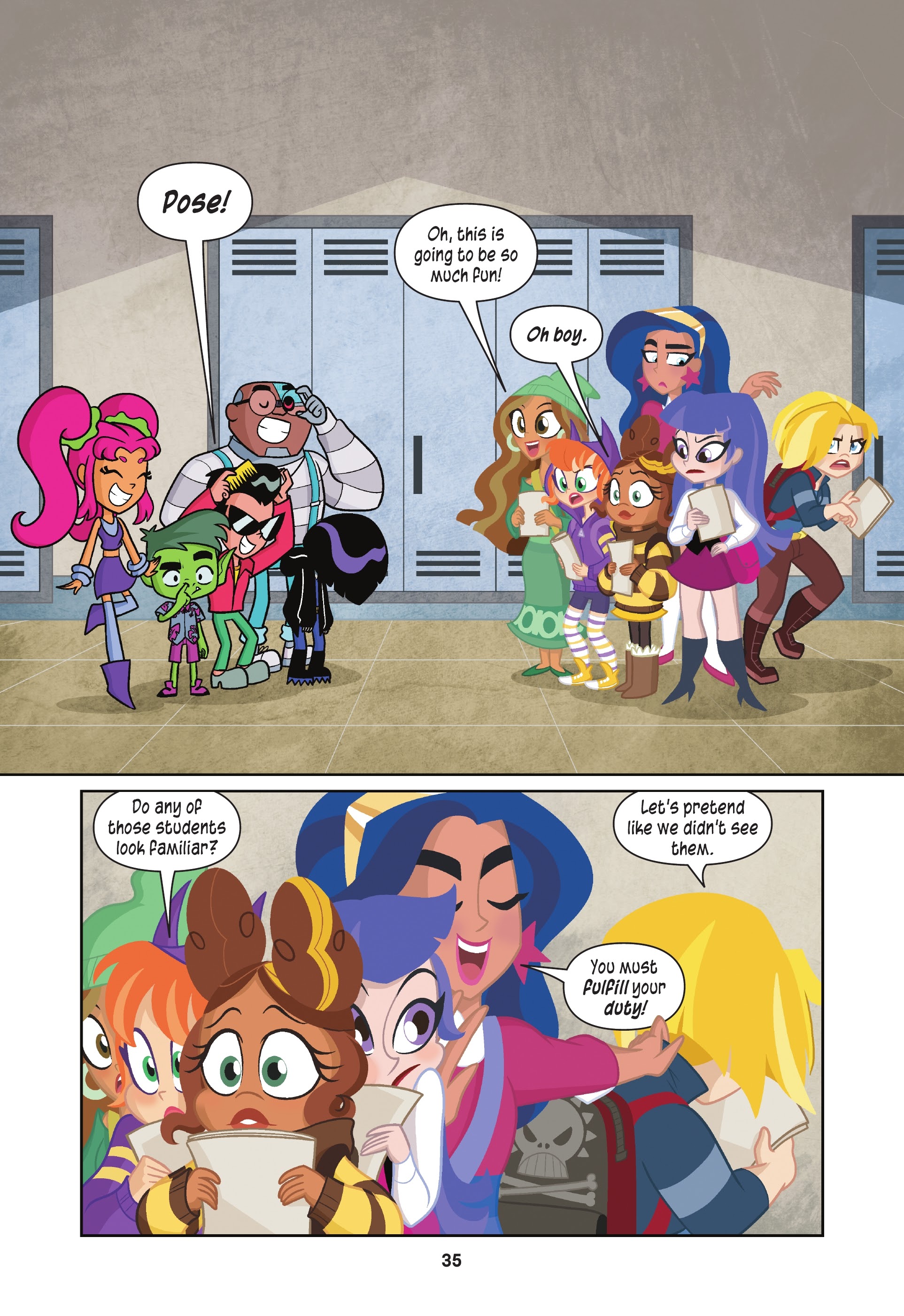 Read online Teen Titans Go!/DC Super Hero Girls: Exchange Students comic -  Issue # TPB (Part 1) - 34