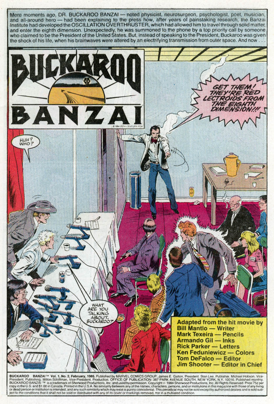Read online Buckaroo Banzai comic -  Issue #2 - 2