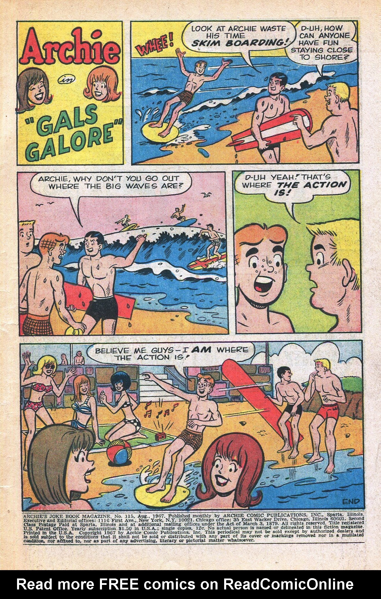 Read online Archie's Joke Book Magazine comic -  Issue #115 - 3