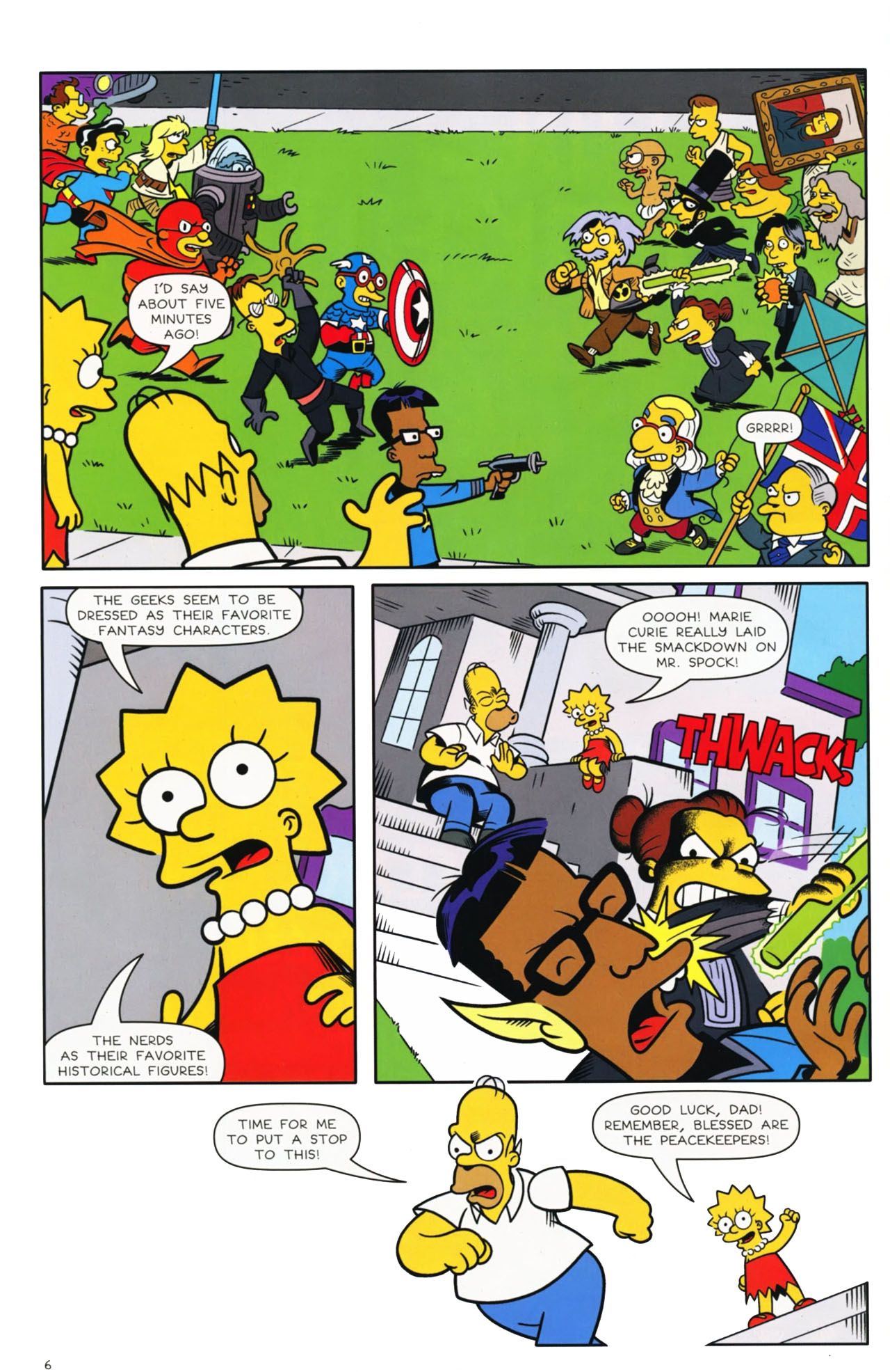 Read online Bongo Comics presents Comic Book Guy: The Comic Book comic -  Issue #3 - 6