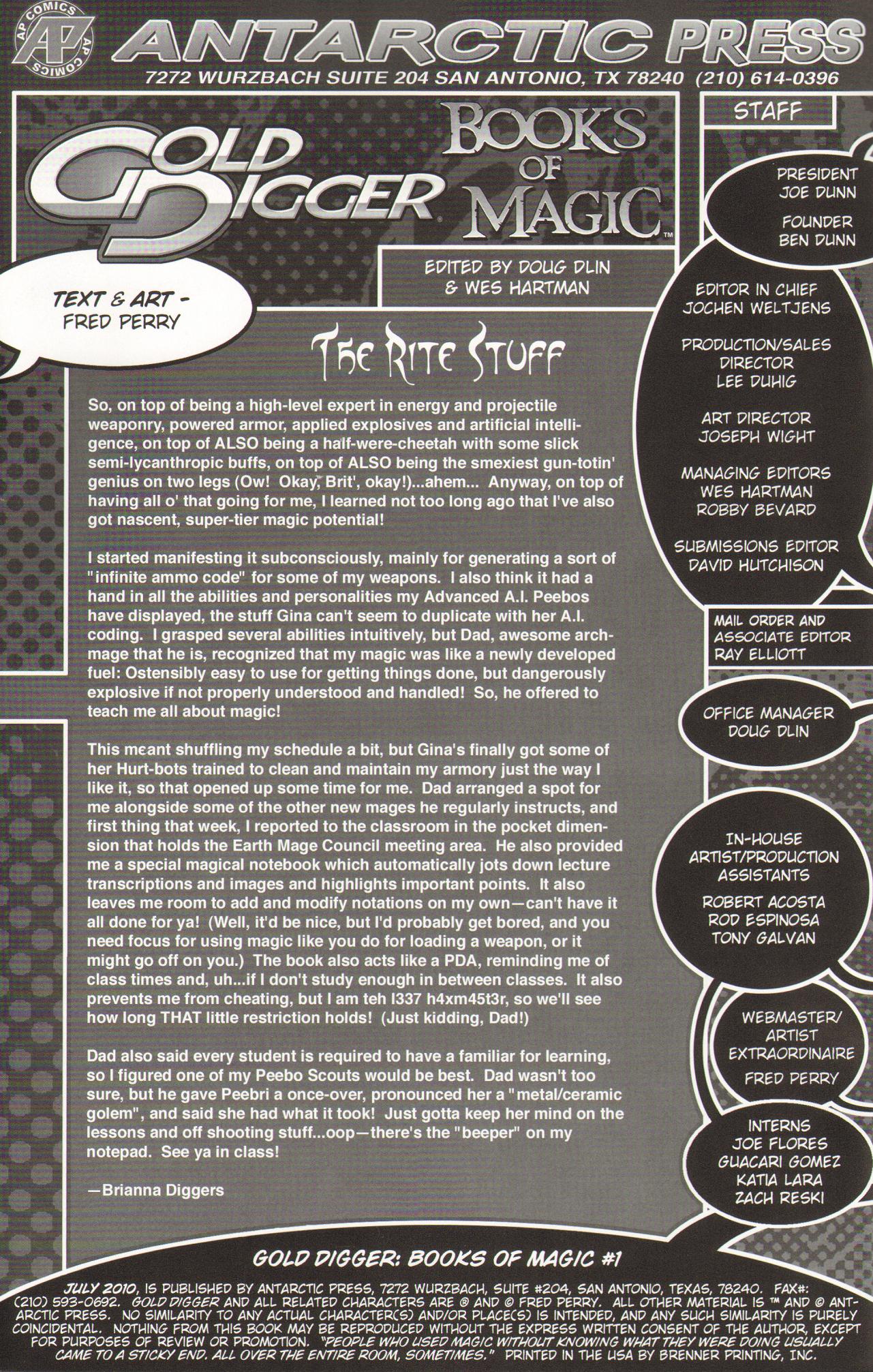 Read online Gold Digger: Books of Magic comic -  Issue #1 - 2