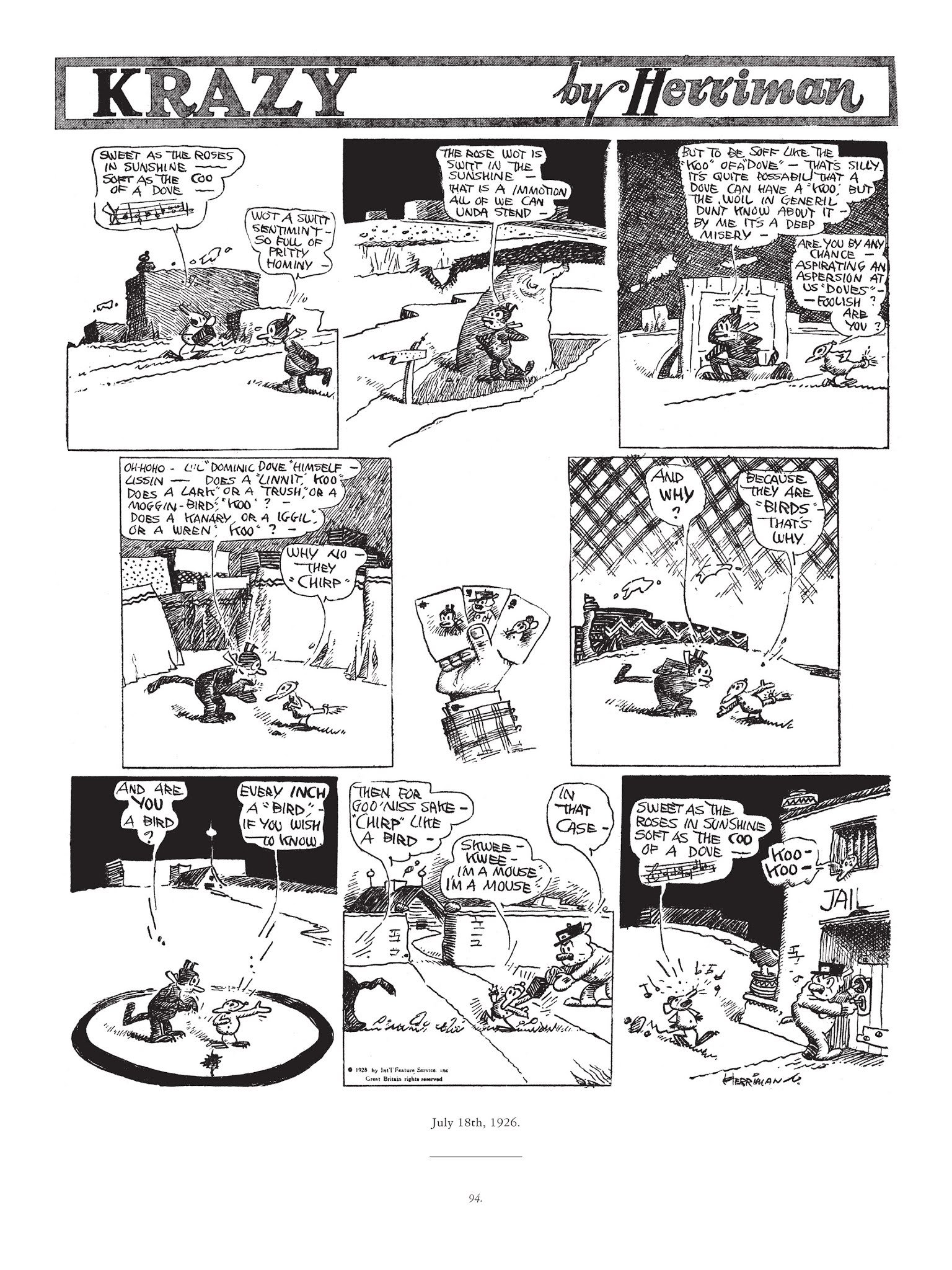 Read online Krazy & Ignatz comic -  Issue # TPB 4 - 95