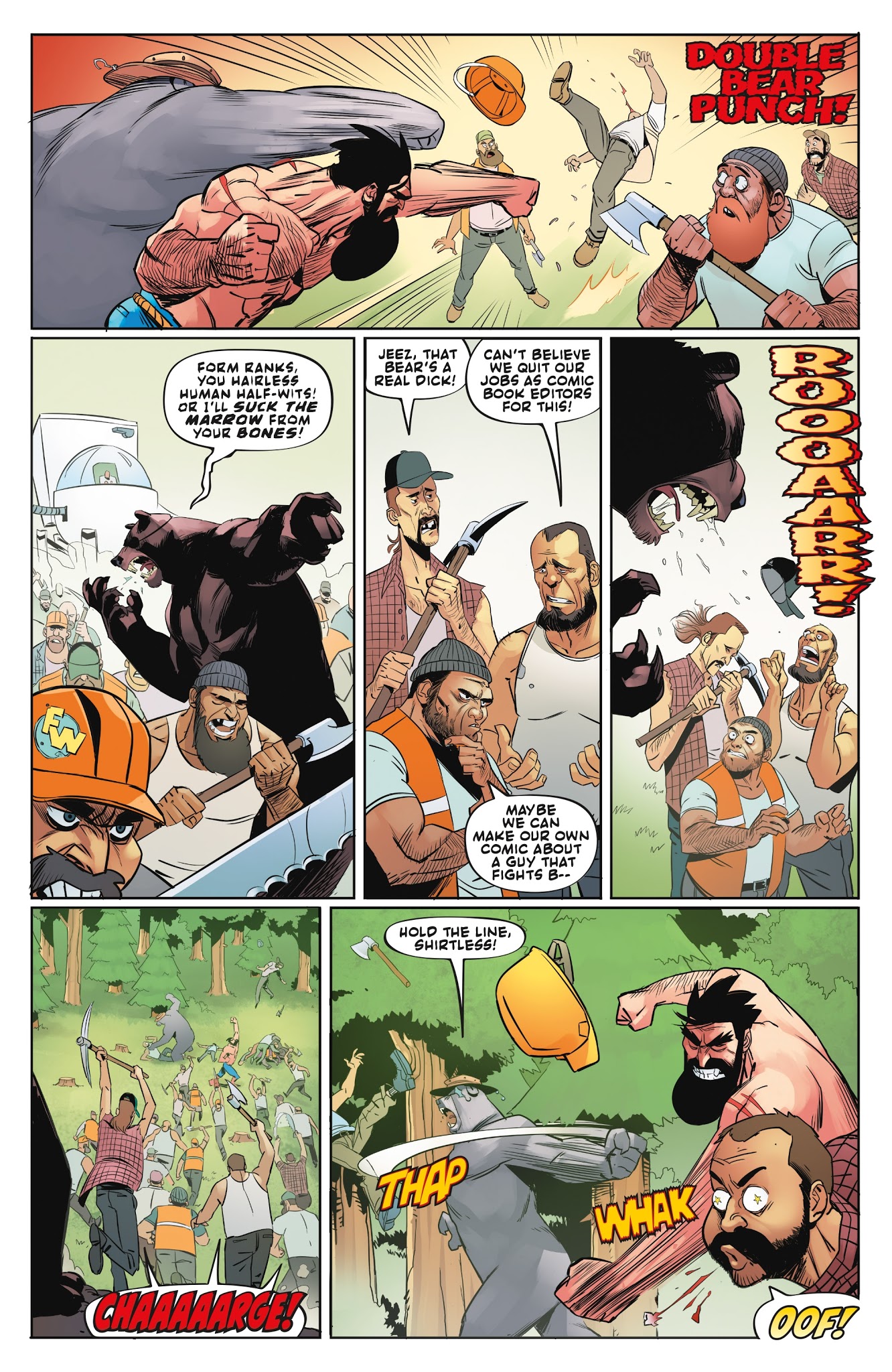 Read online Shirtless Bear-Fighter! comic -  Issue #4 - 18
