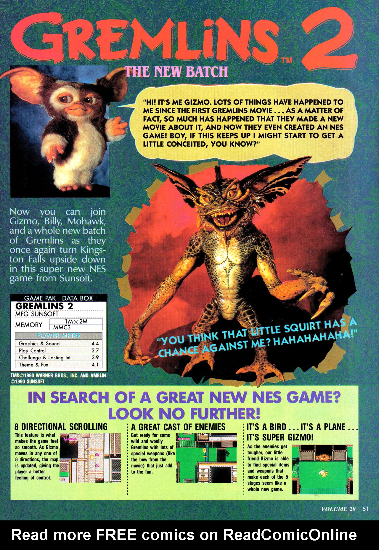 Read online Nintendo Power comic -  Issue #20 - 58