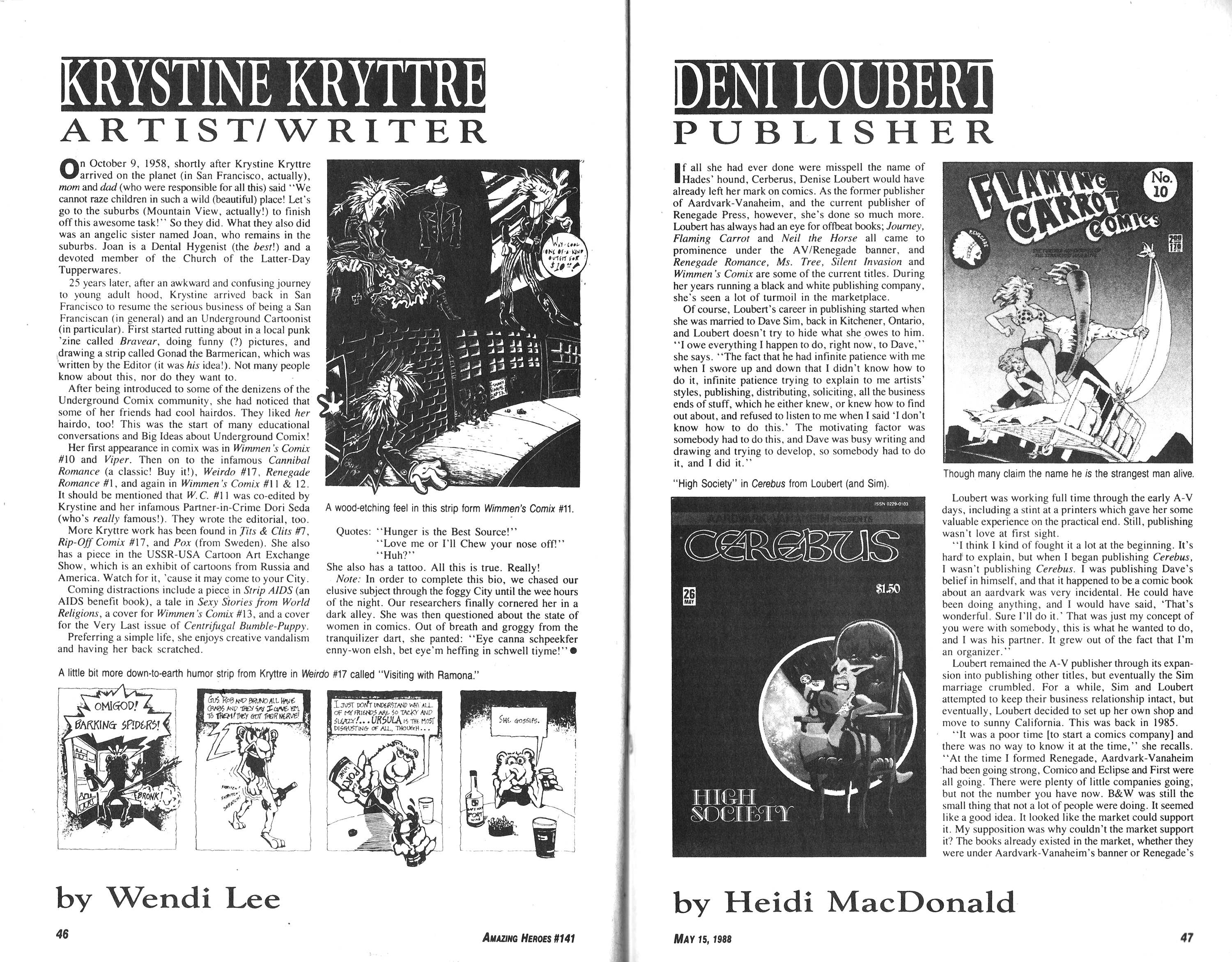 Read online Amazing Heroes comic -  Issue #141 - 24