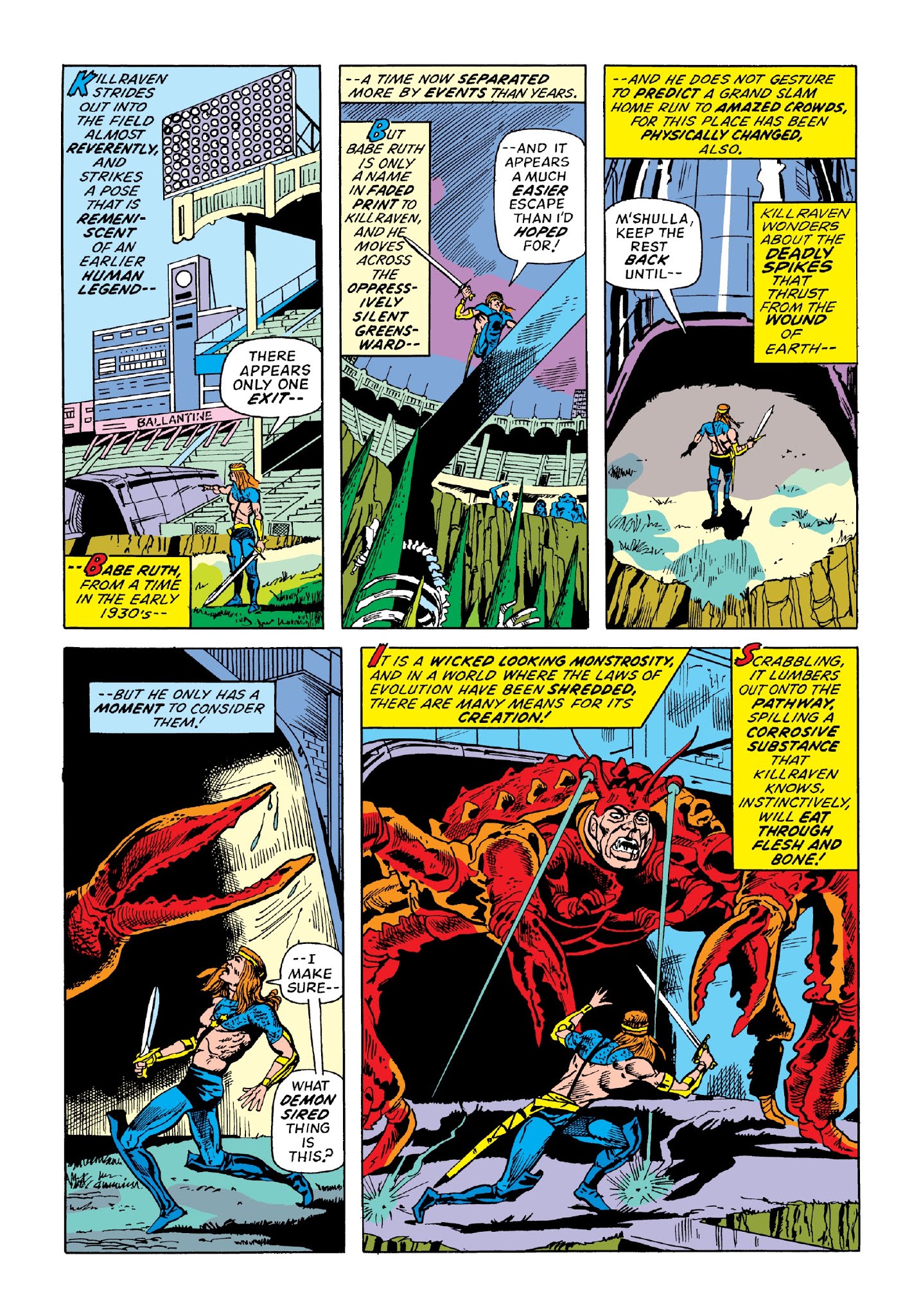 Read online Marvel Masterworks: Killraven comic -  Issue # TPB 1 (Part 1) - 88