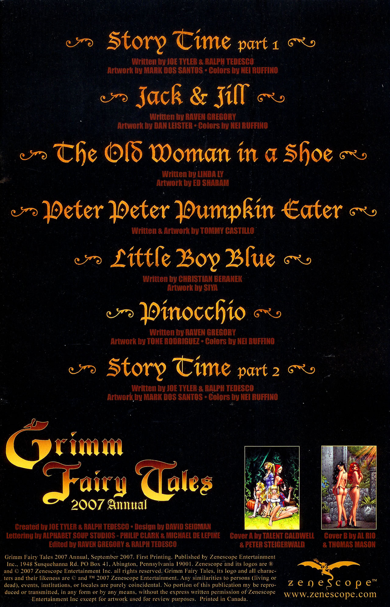 Read online Grimm Fairy Tales (2005) comic -  Issue # Annual 2007 - 2