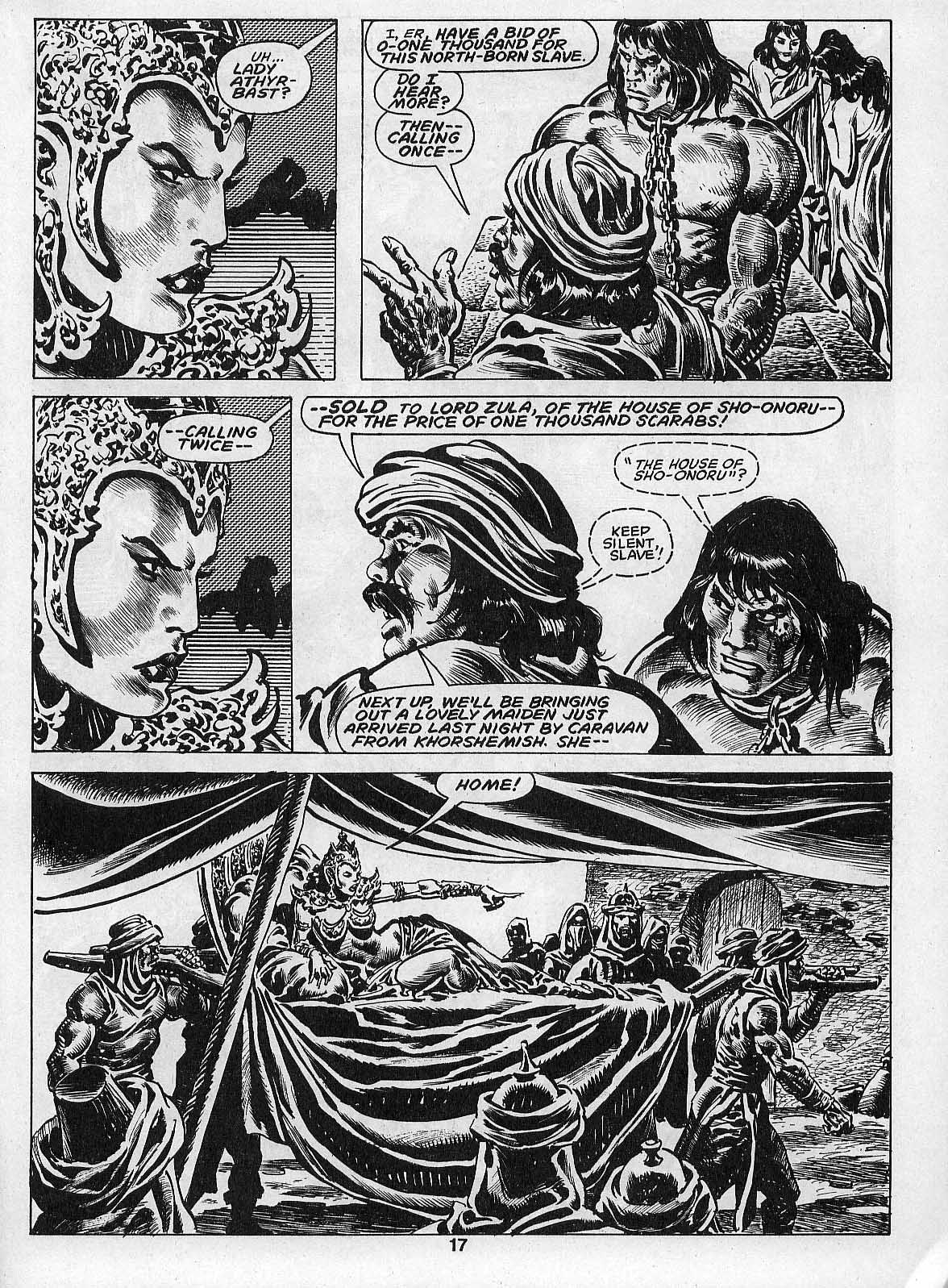 Read online The Savage Sword Of Conan comic -  Issue #205 - 19
