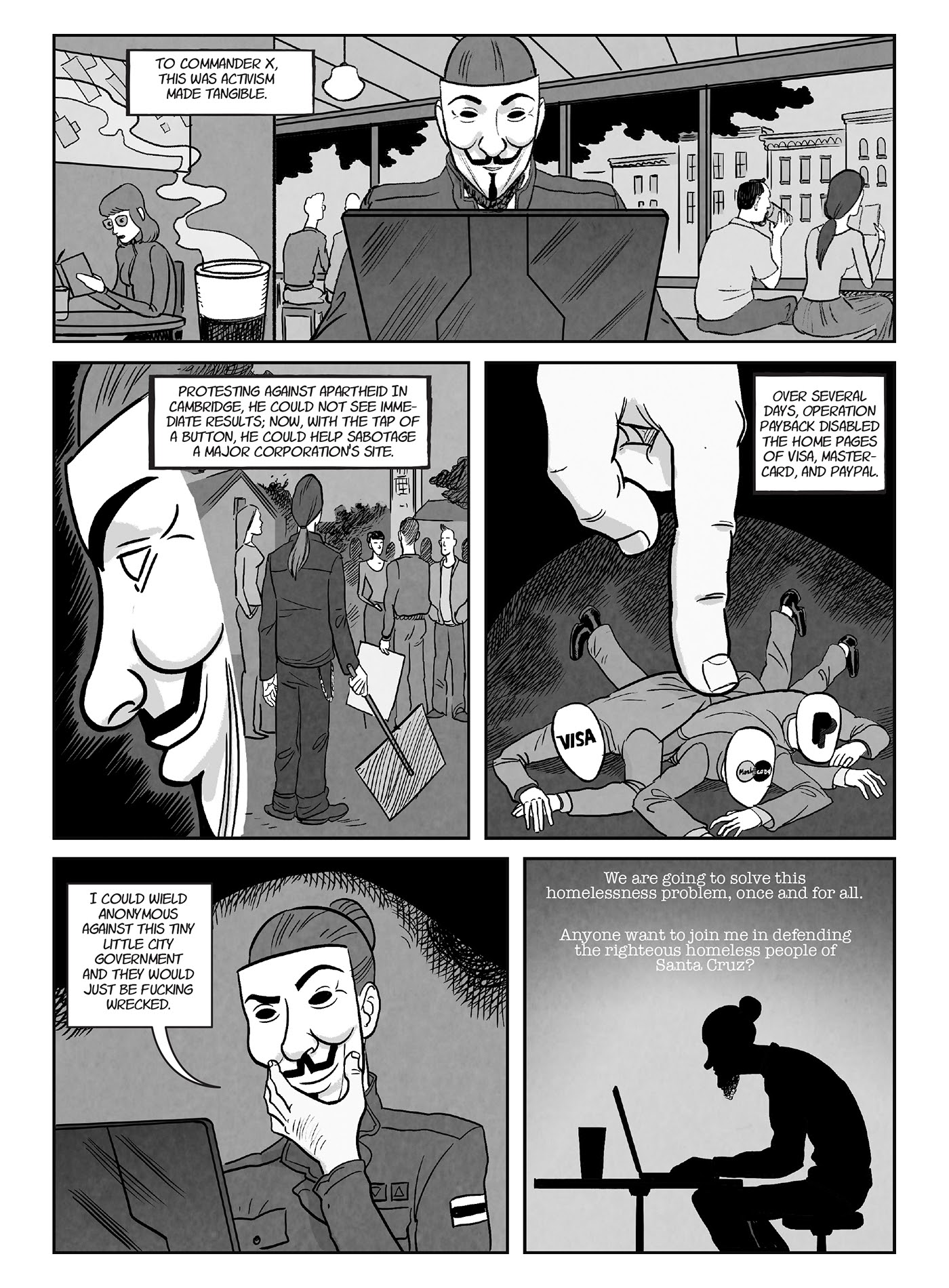 Read online A for Anonymous: How a Mysterious Hacker Collective Transformed the World comic -  Issue # TPB - 64