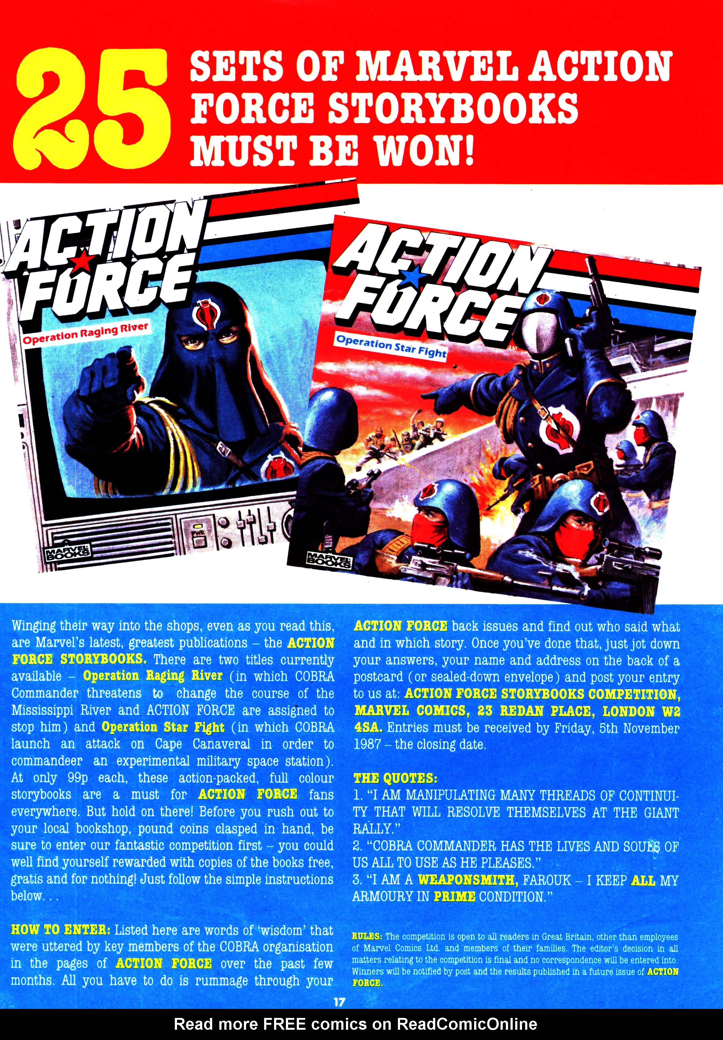 Read online Action Force comic -  Issue #35 - 17