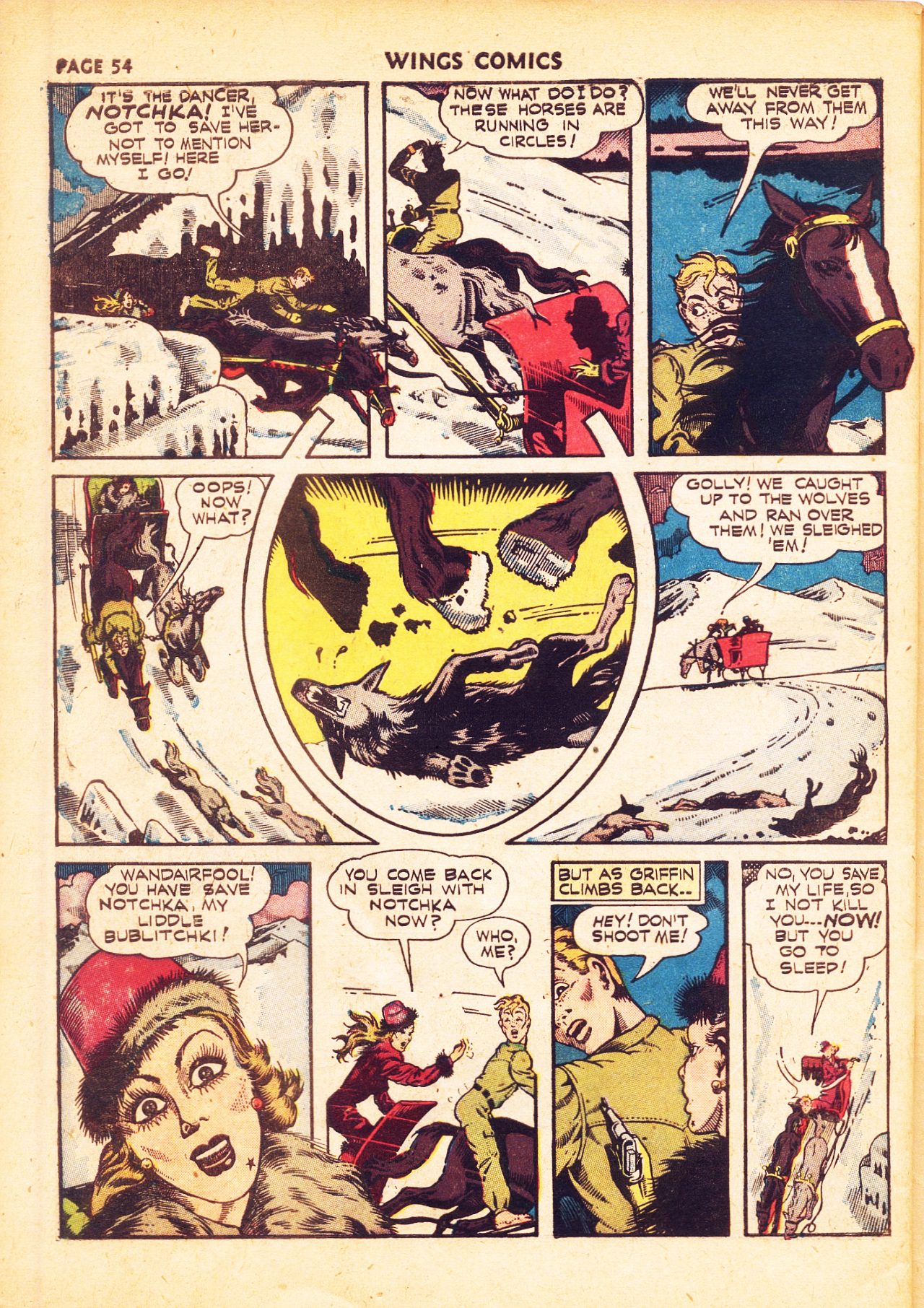 Read online Wings Comics comic -  Issue #20 - 56