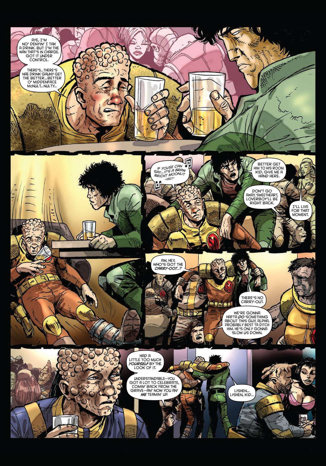 Read online Strontium Dog: The Life and Death of Johnny Alpha: The Project comic -  Issue # TPB - 91