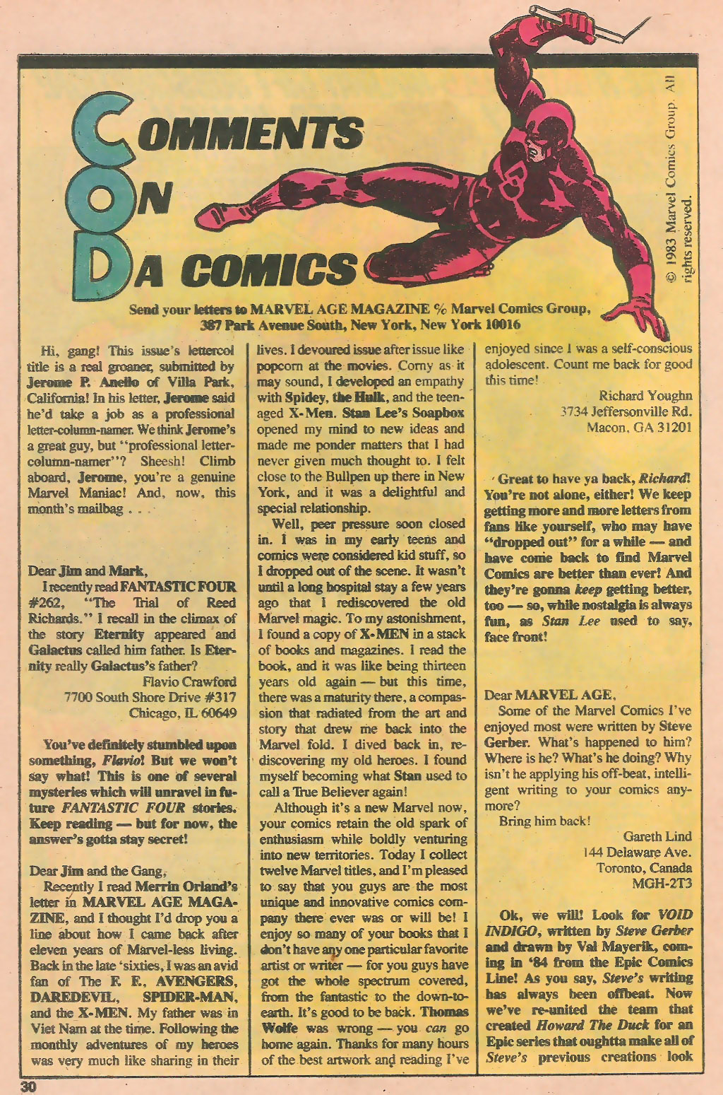 Read online Marvel Age comic -  Issue #13 - 32