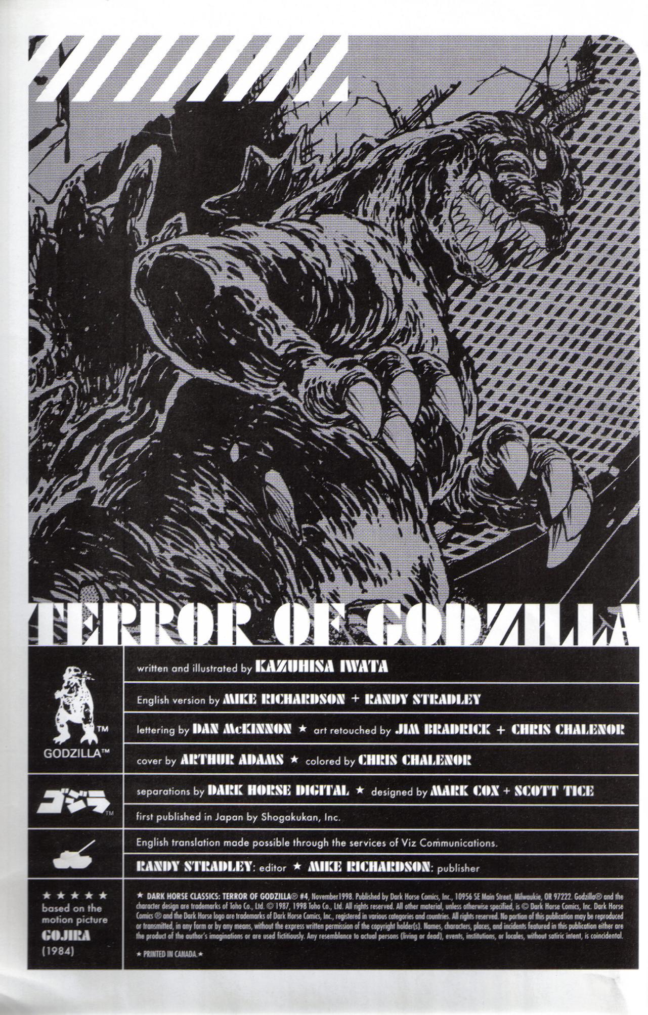Dark Horse Classics: Terror of Godzilla Issue #4 #4 - English 2