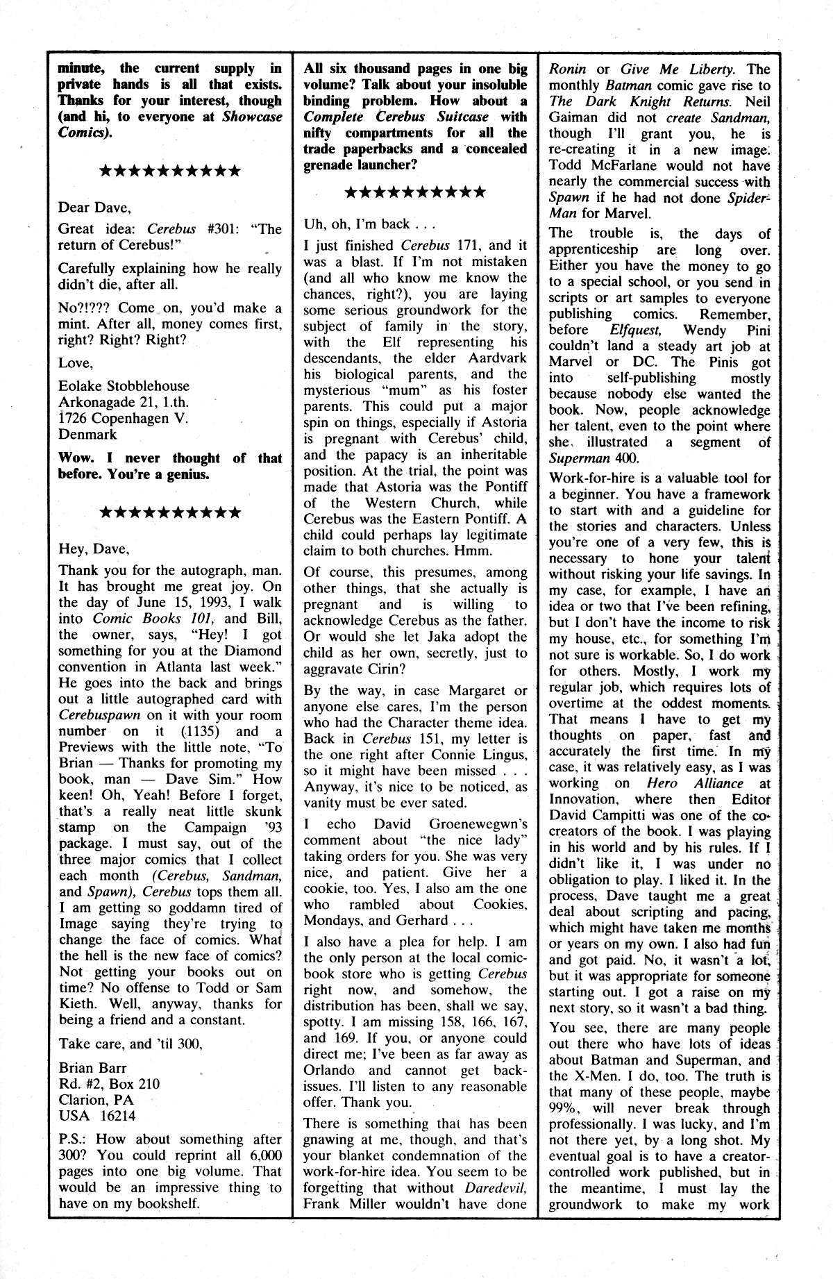 Read online Cerebus comic -  Issue #174 - 29