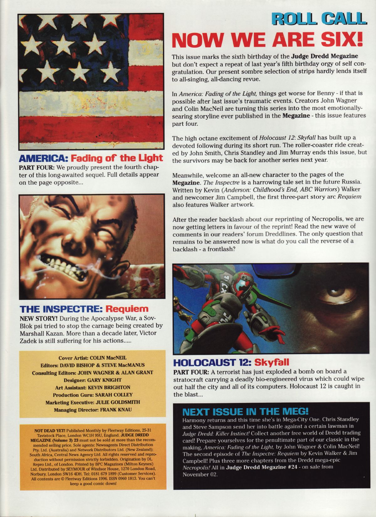 Read online Judge Dredd Megazine (vol. 3) comic -  Issue #23 - 2