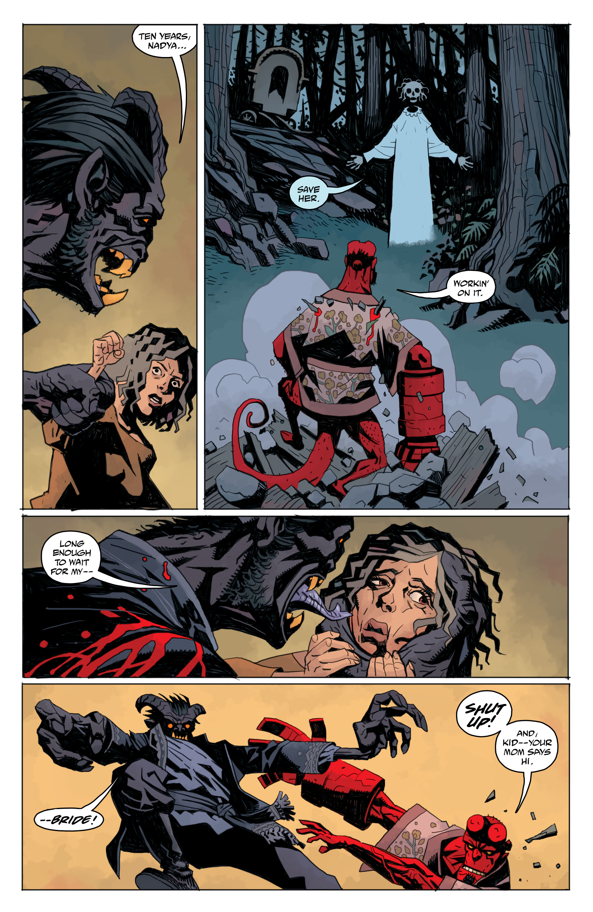 Read online Hellboy and the B.P.R.D.: Her Fatal Hour comic -  Issue # Full - 17